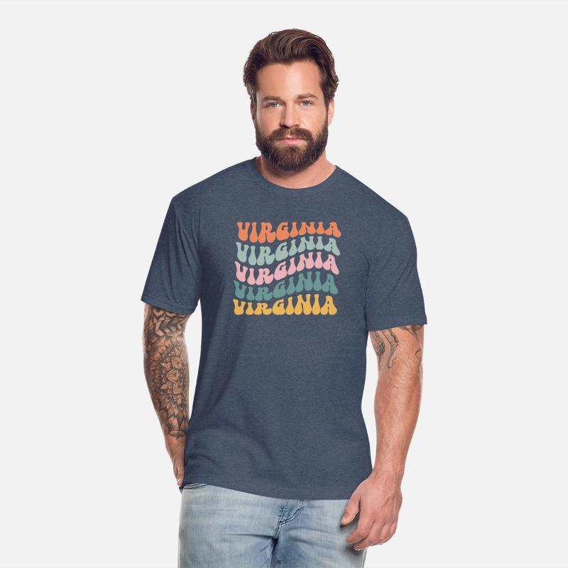 Virginia State Virginian Pride Groovy Retro