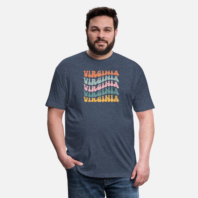 Virginia State Virginian Pride Groovy Retro