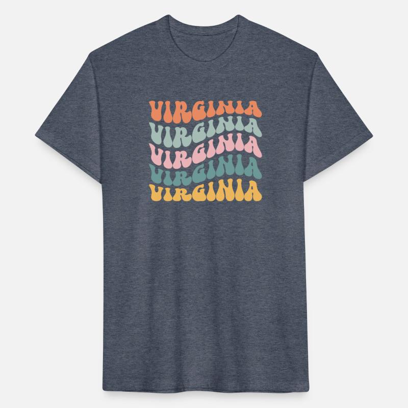 Virginia State Virginian Pride Groovy Retro