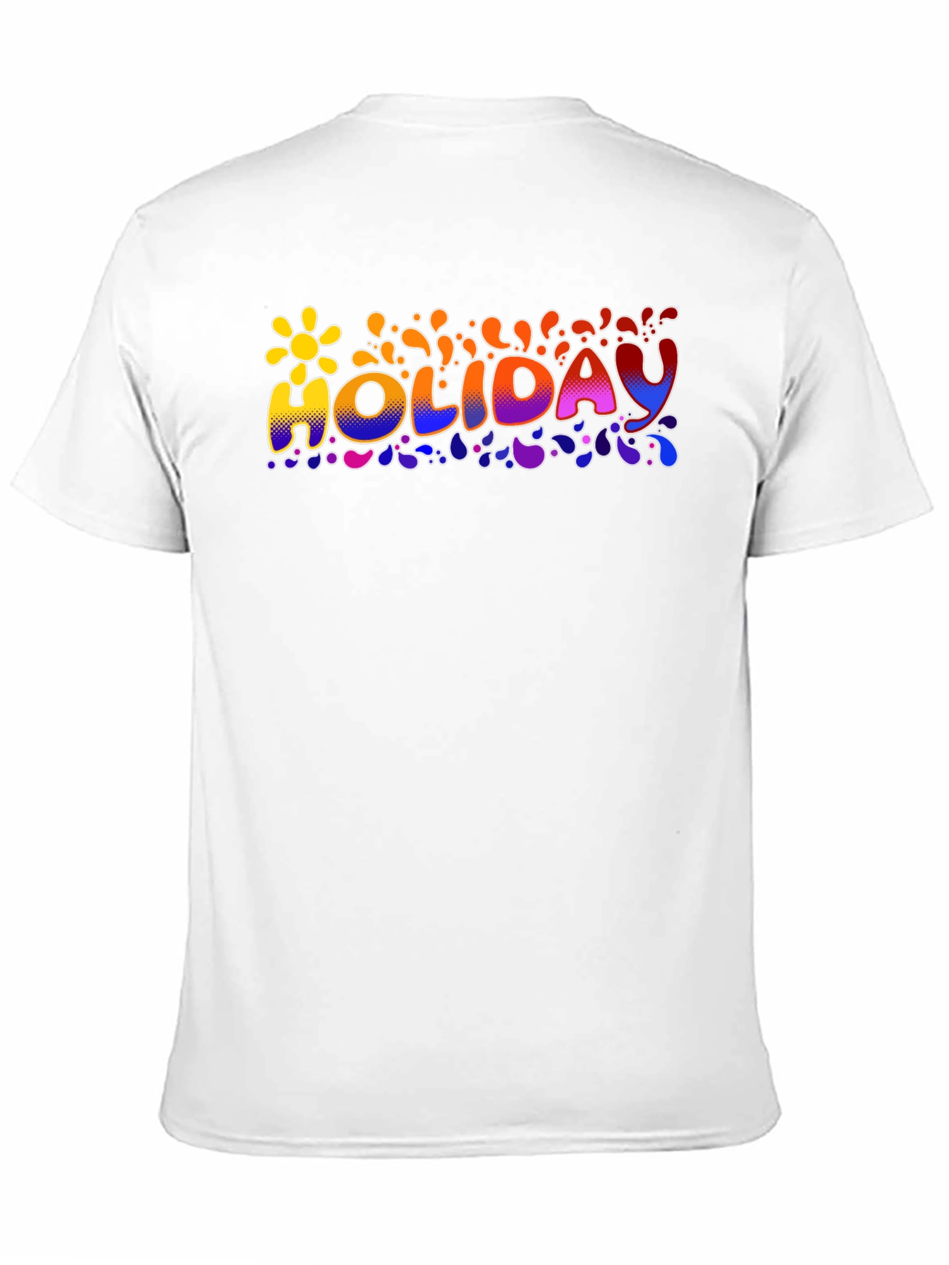 Holiday Graphic Print Crew Neck T-Shirt