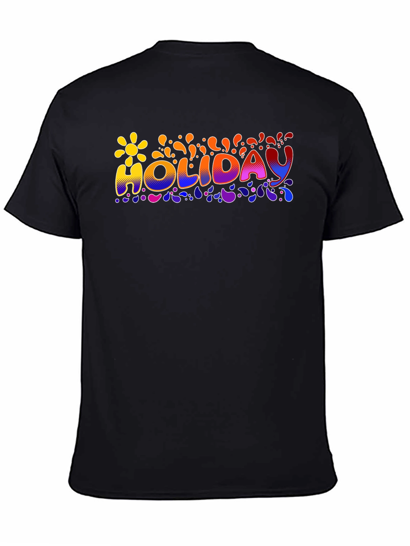Holiday Graphic Print Crew Neck T-Shirt