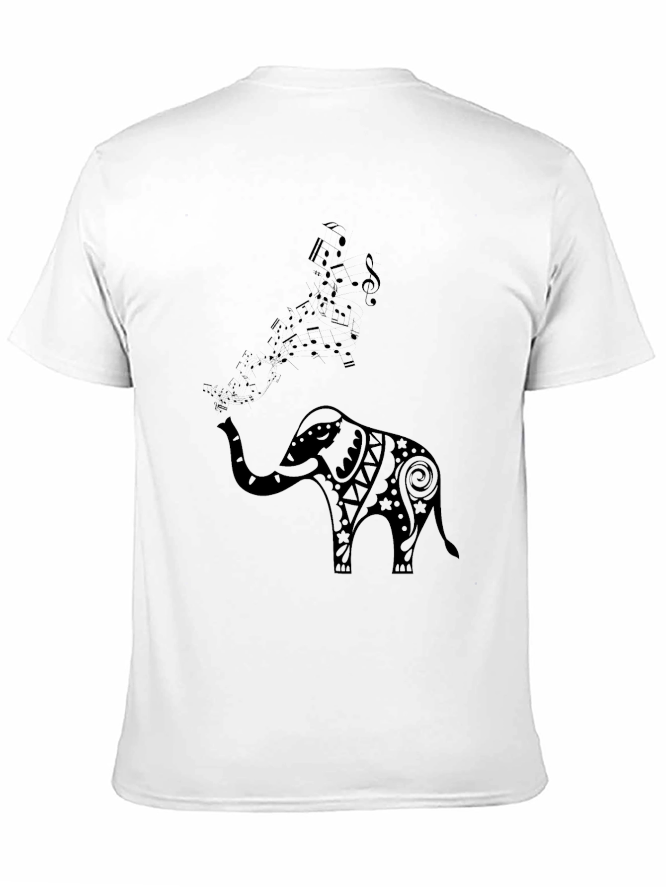 Elephant Music T-Shirt - Black Graphic Tee