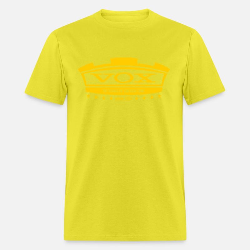 Vox Amplification Guitar Gold Tone Tee Womens Mens