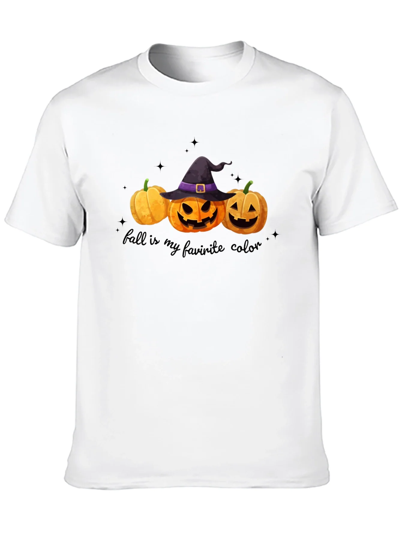 Fall Favorite Color Pumpkin Halloween T-Shirt