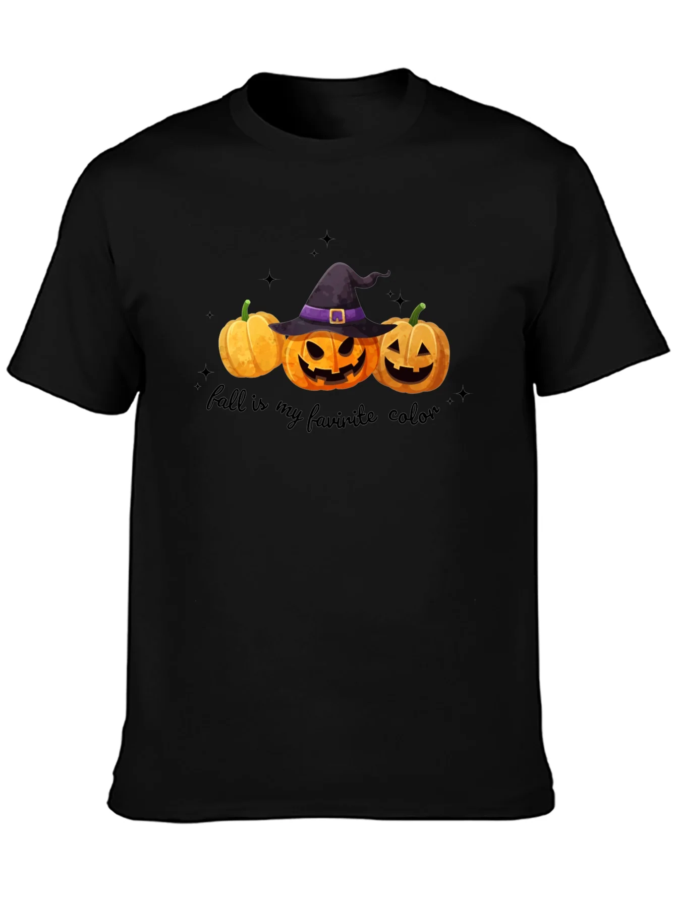 Fall Favorite Color Pumpkin Halloween T-Shirt