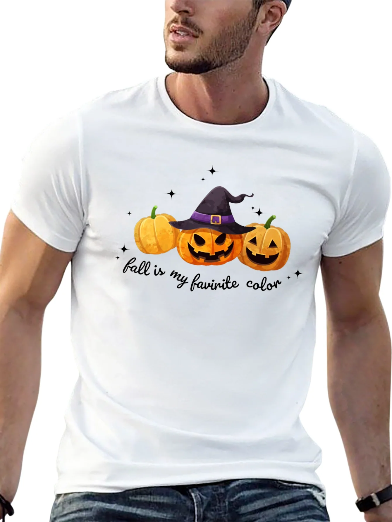Fall Favorite Color Pumpkin Halloween T-Shirt