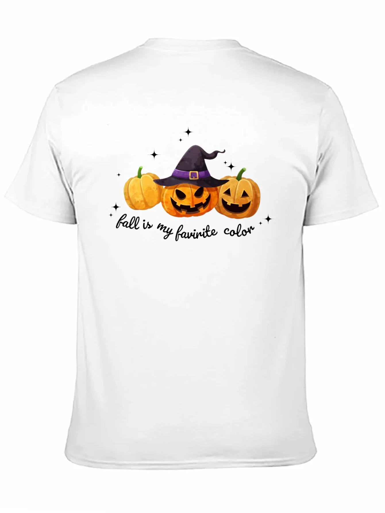 Fall Favorite Color Pumpkin Halloween T-Shirt