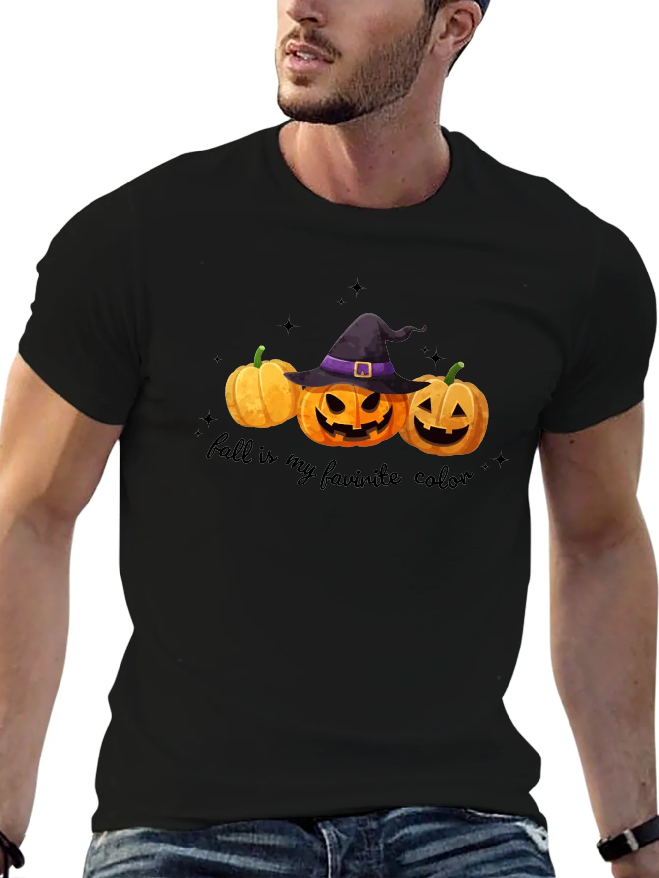 Fall Favorite Color Pumpkin Halloween T-Shirt