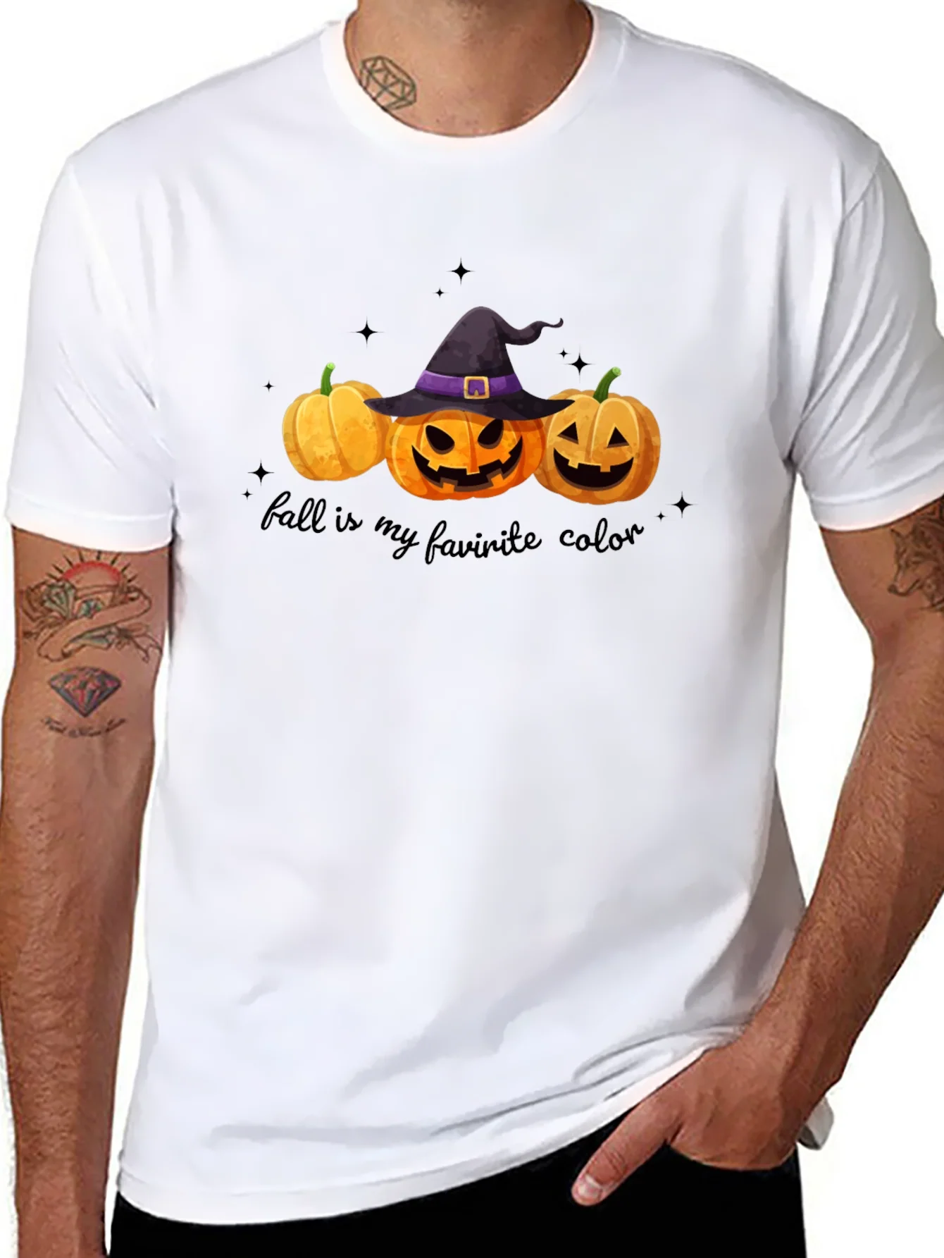 Fall Favorite Color Pumpkin Halloween T-Shirt