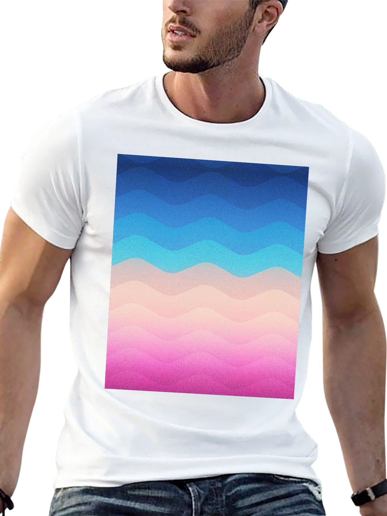 Wavy Gradient T-Shirt
