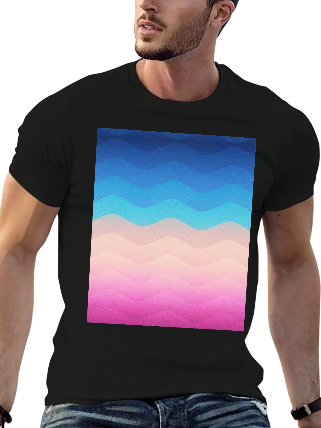 Wavy Gradient T-Shirt