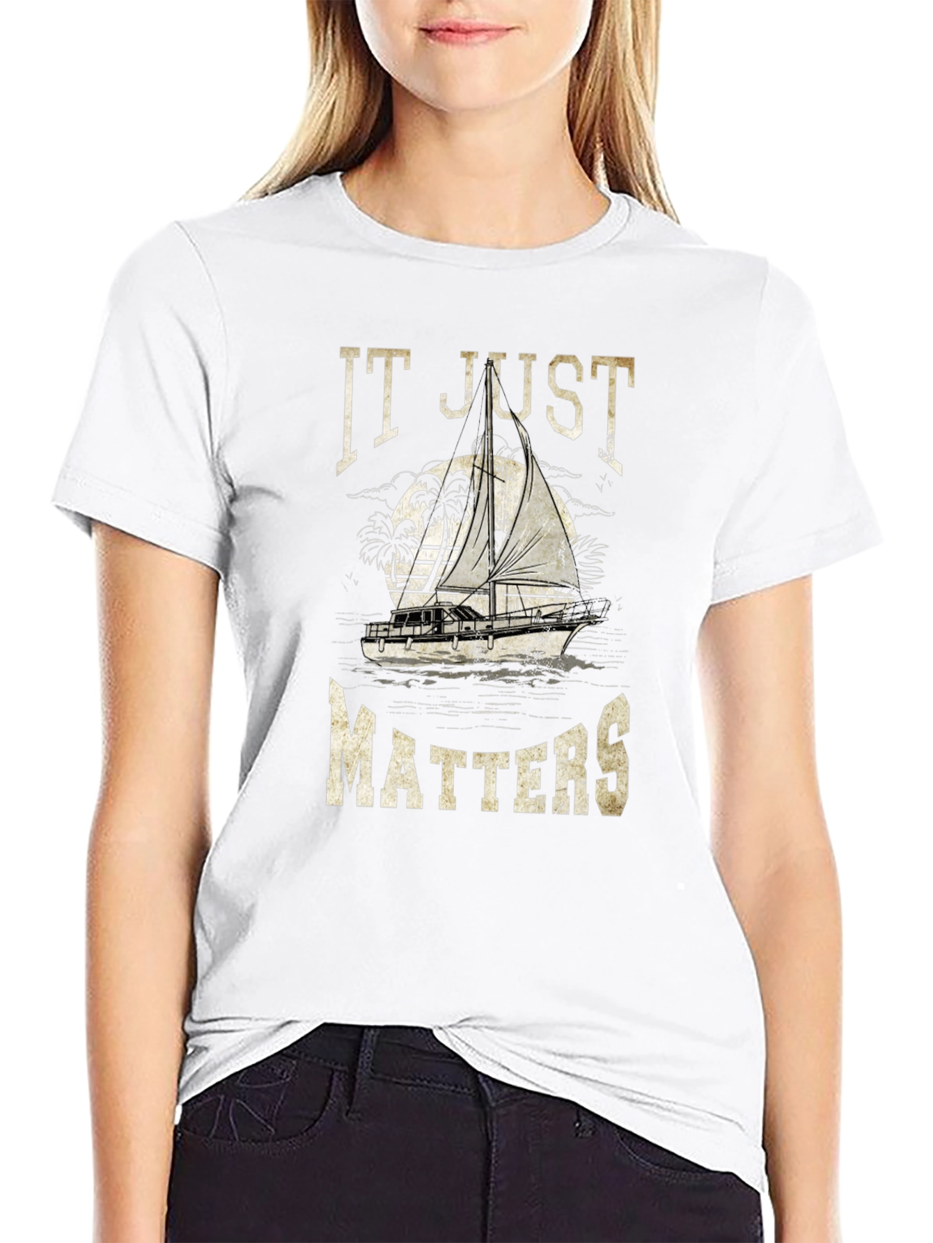It Just Matters Sailboat Graphic T-Shirt