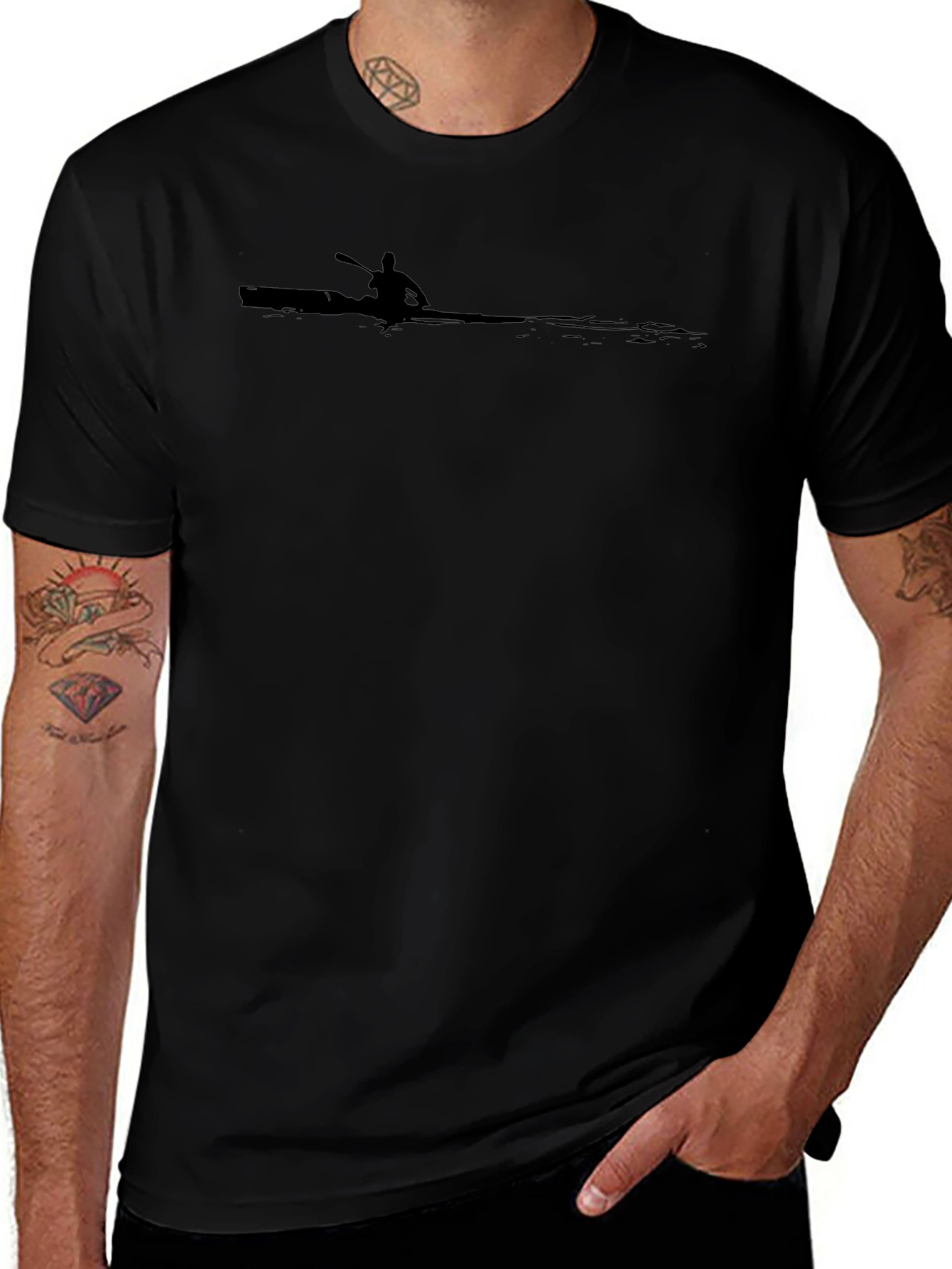 Black Kayak Graphic Tee
