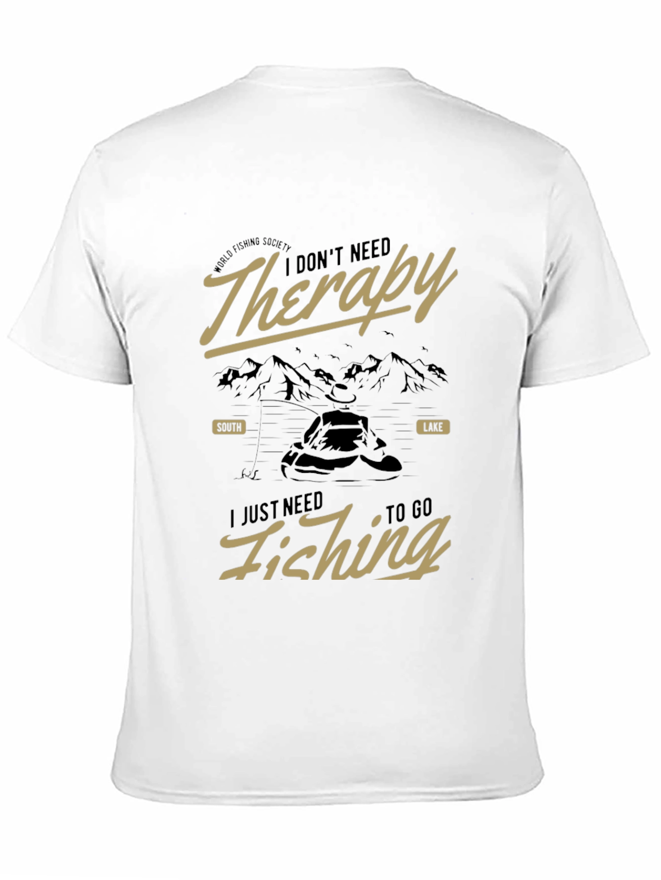 Fishing Therapy T-Shirt - Mens Graphic Tee