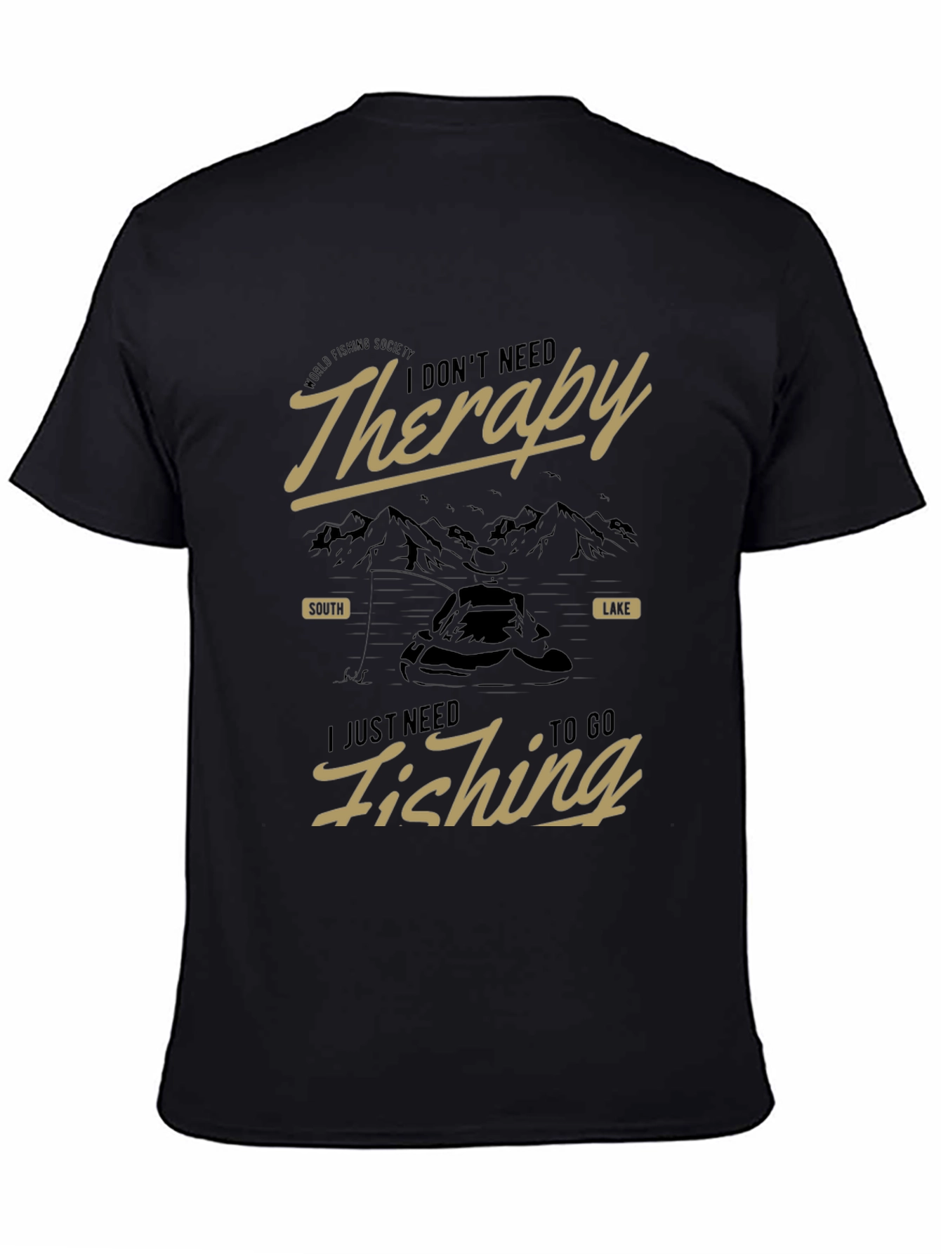 Fishing Therapy T-Shirt - Mens Graphic Tee