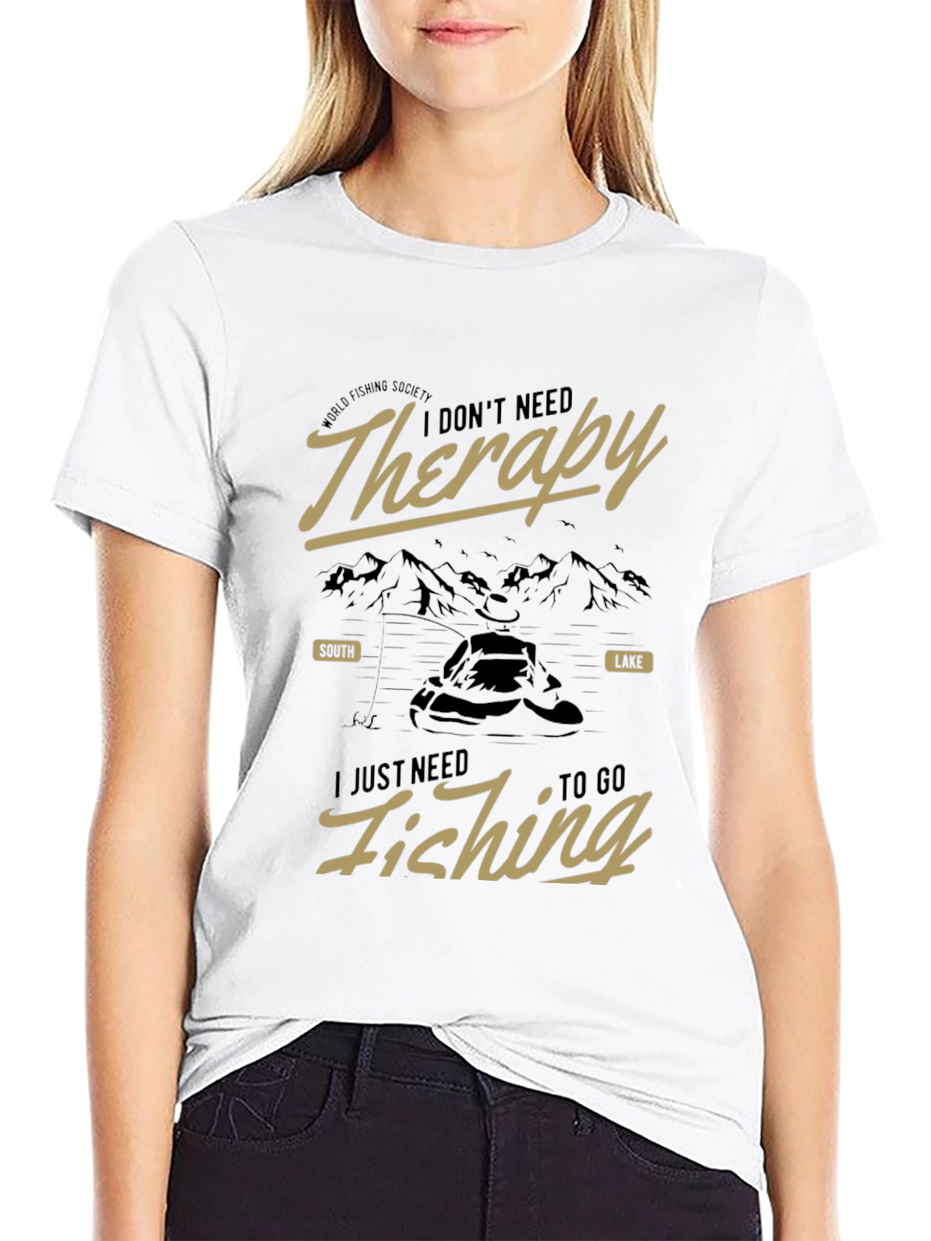 Fishing Therapy T-Shirt - Mens Graphic Tee