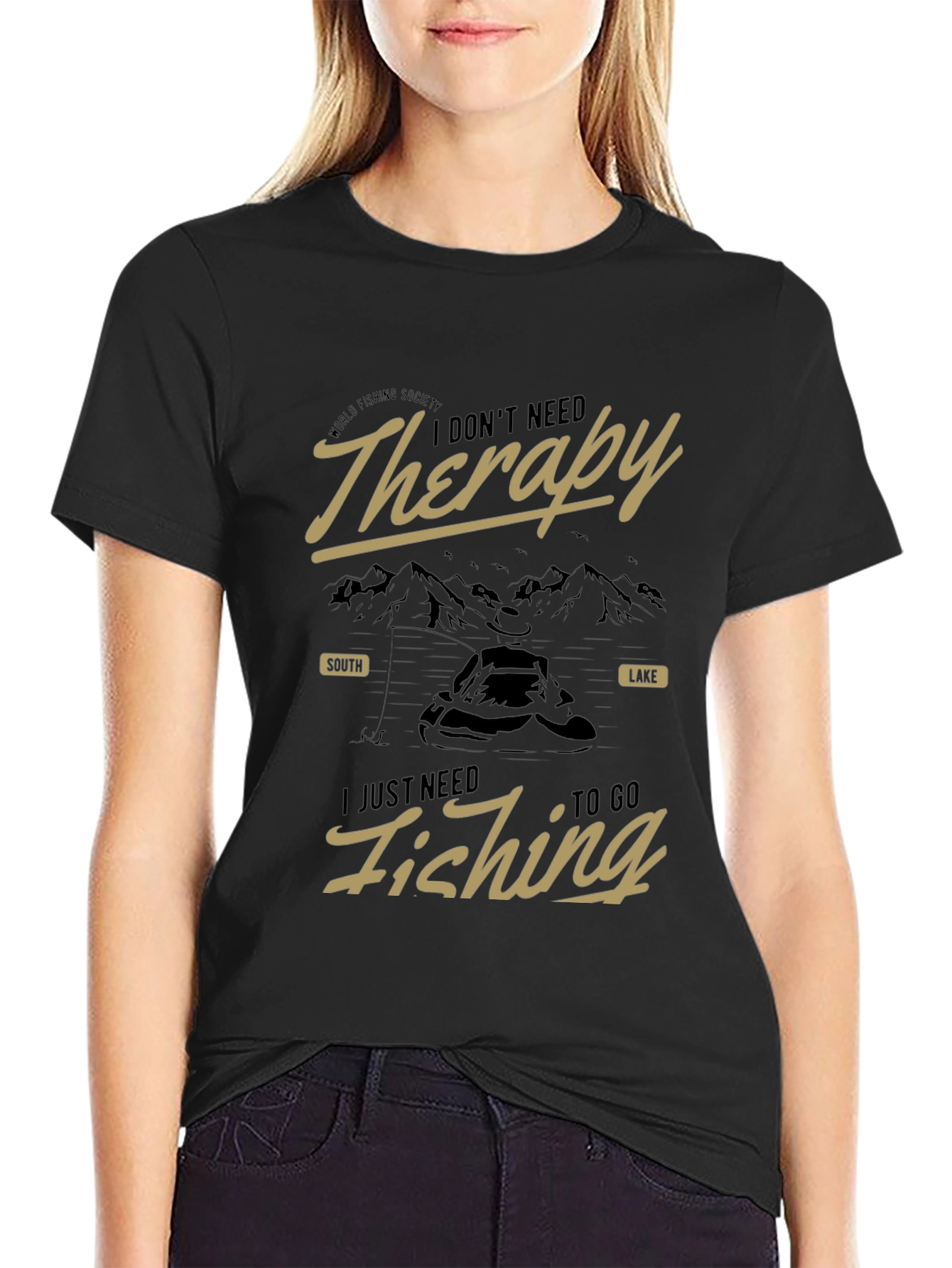 Fishing Therapy T-Shirt - Mens Graphic Tee