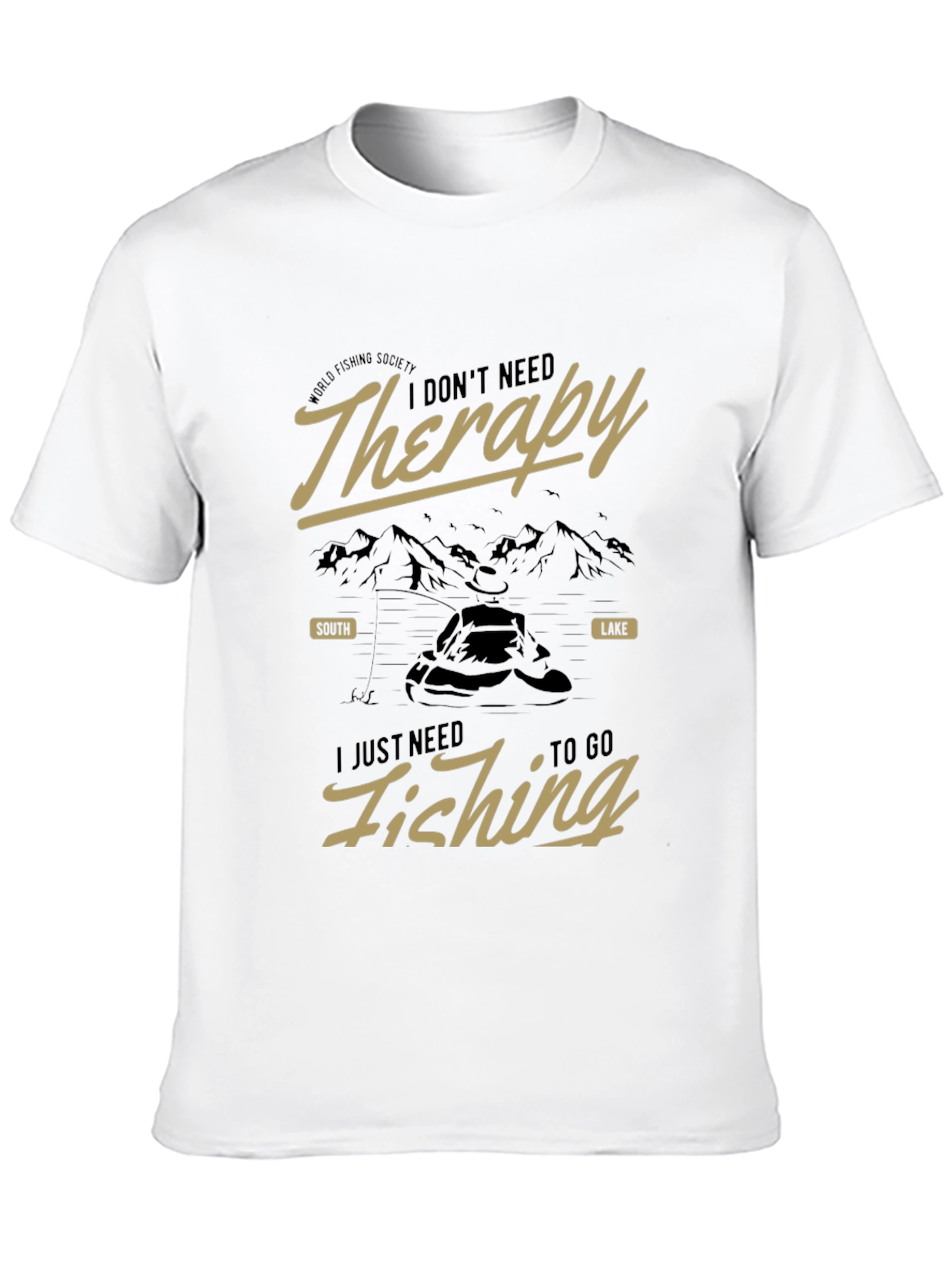 Fishing Therapy T-Shirt - Mens Graphic Tee