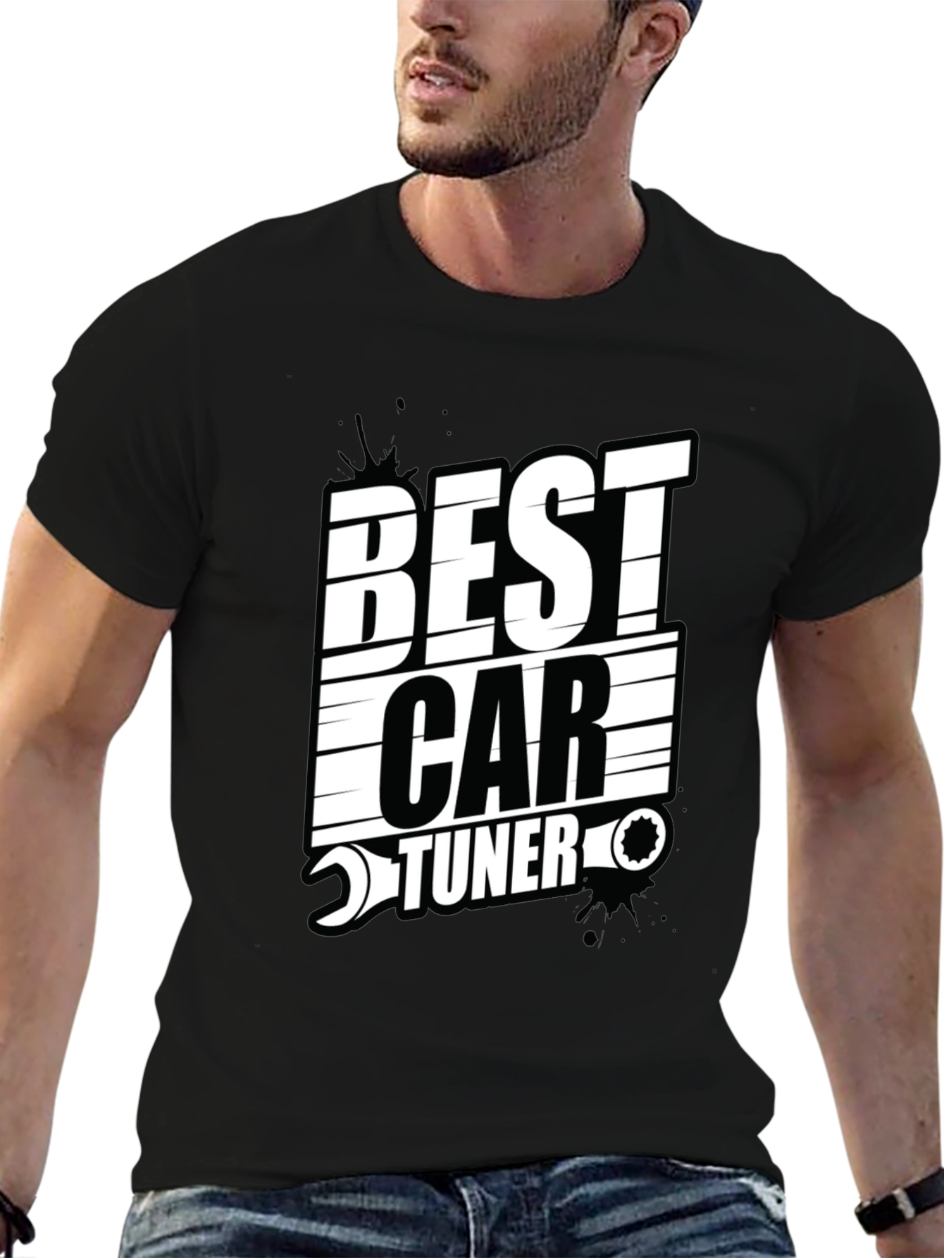Best Car Tuner Graphic Tee - Black