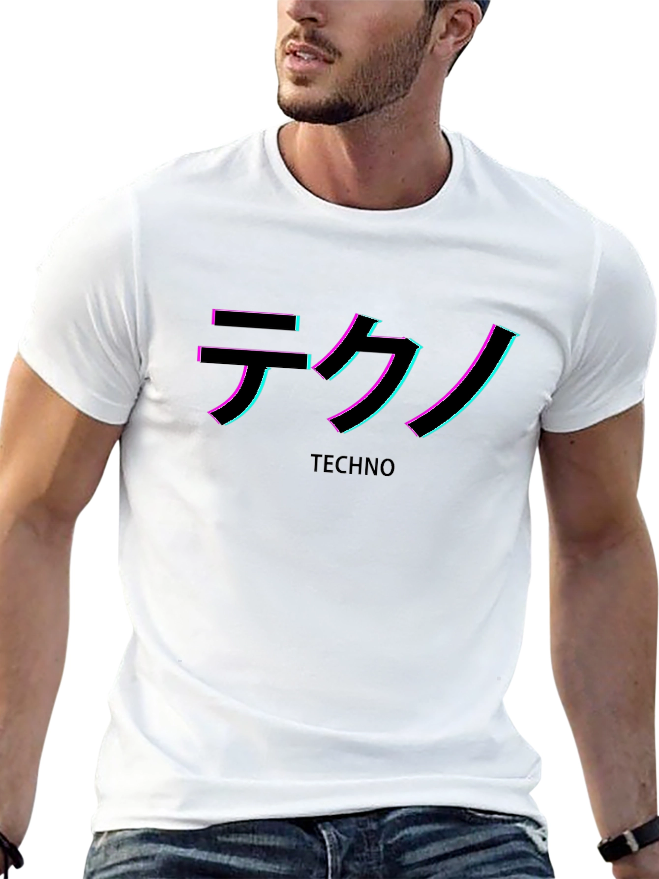 Techno Glitch T-Shirt - Stylish Rave Wear