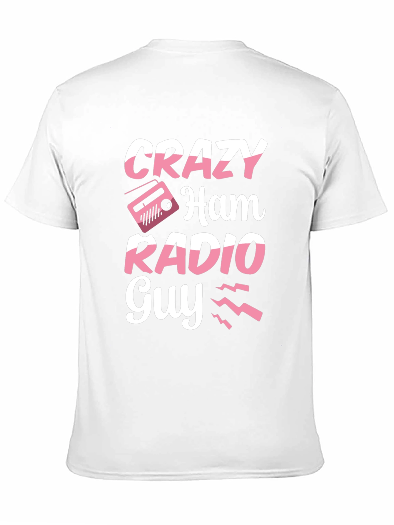 Crazy Ham Radio Guy T-Shirt - Black