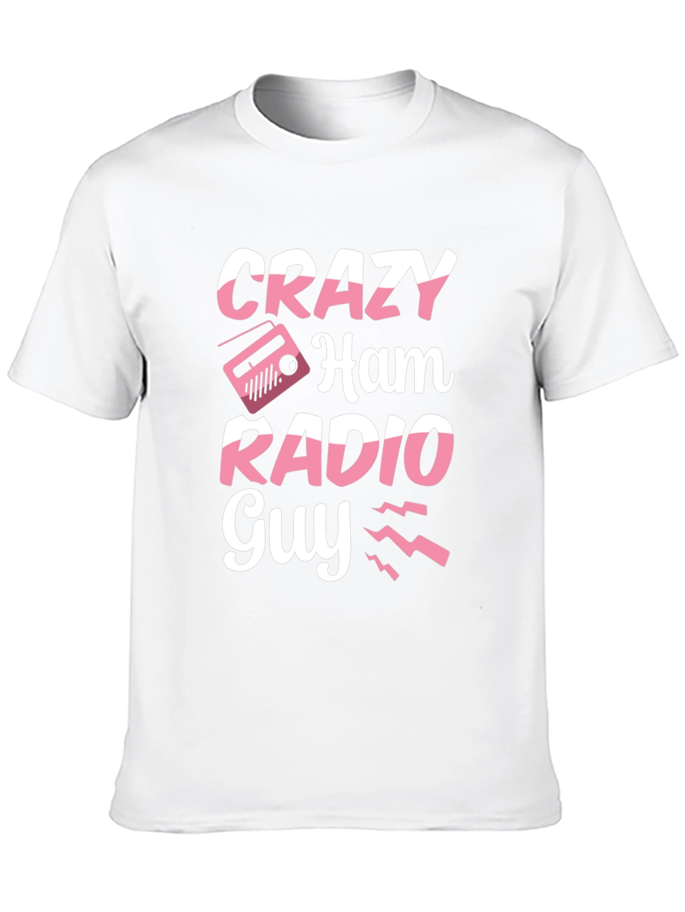 Crazy Ham Radio Guy T-Shirt - Black