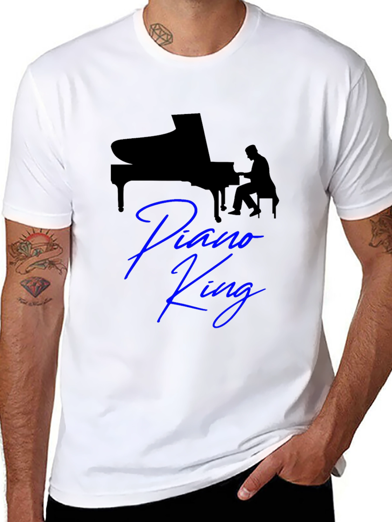 Piano King T-Shirt - Stylish Musician Tee