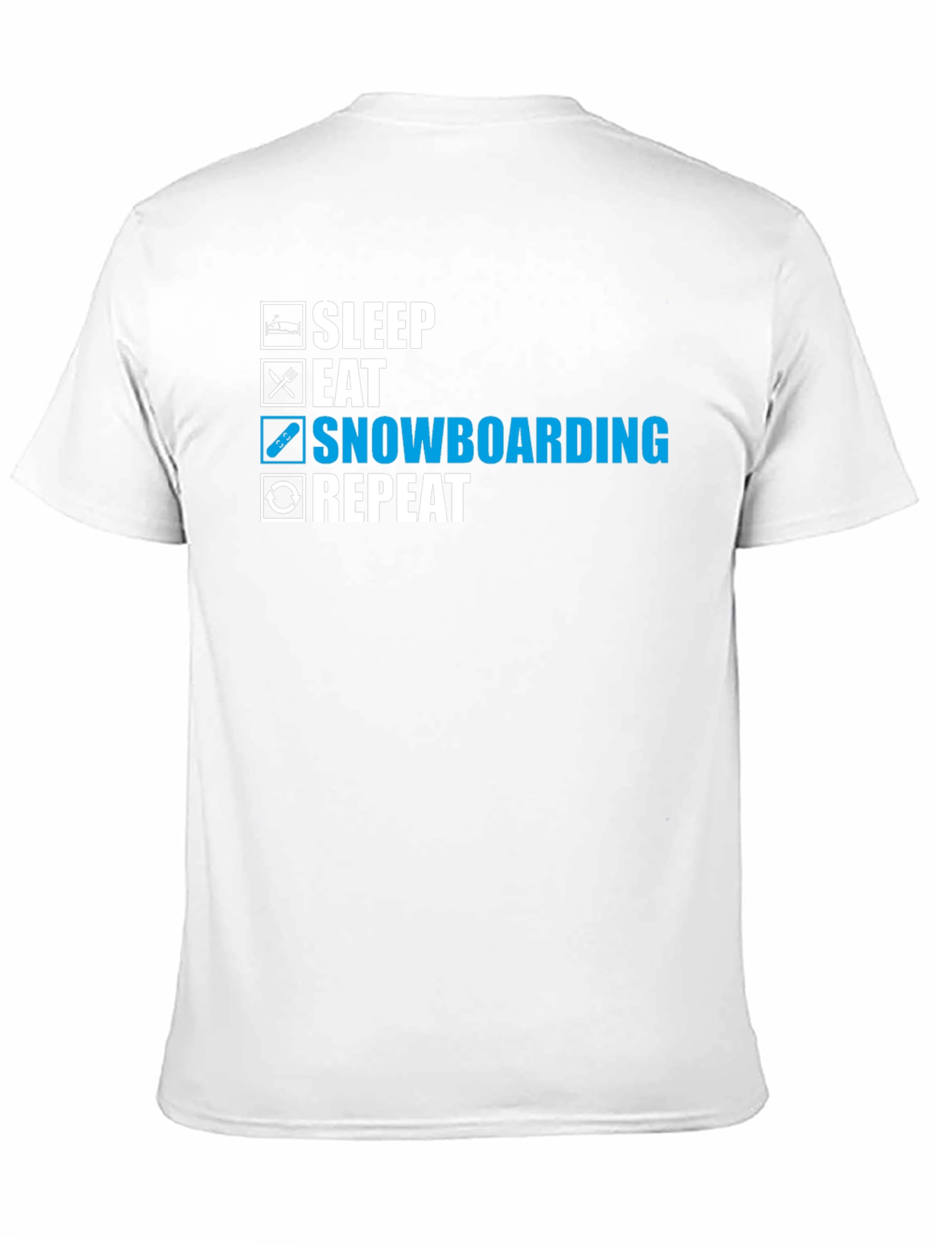 Snowboarding T-Shirt - Sleep Eat Snowboard Repeat
