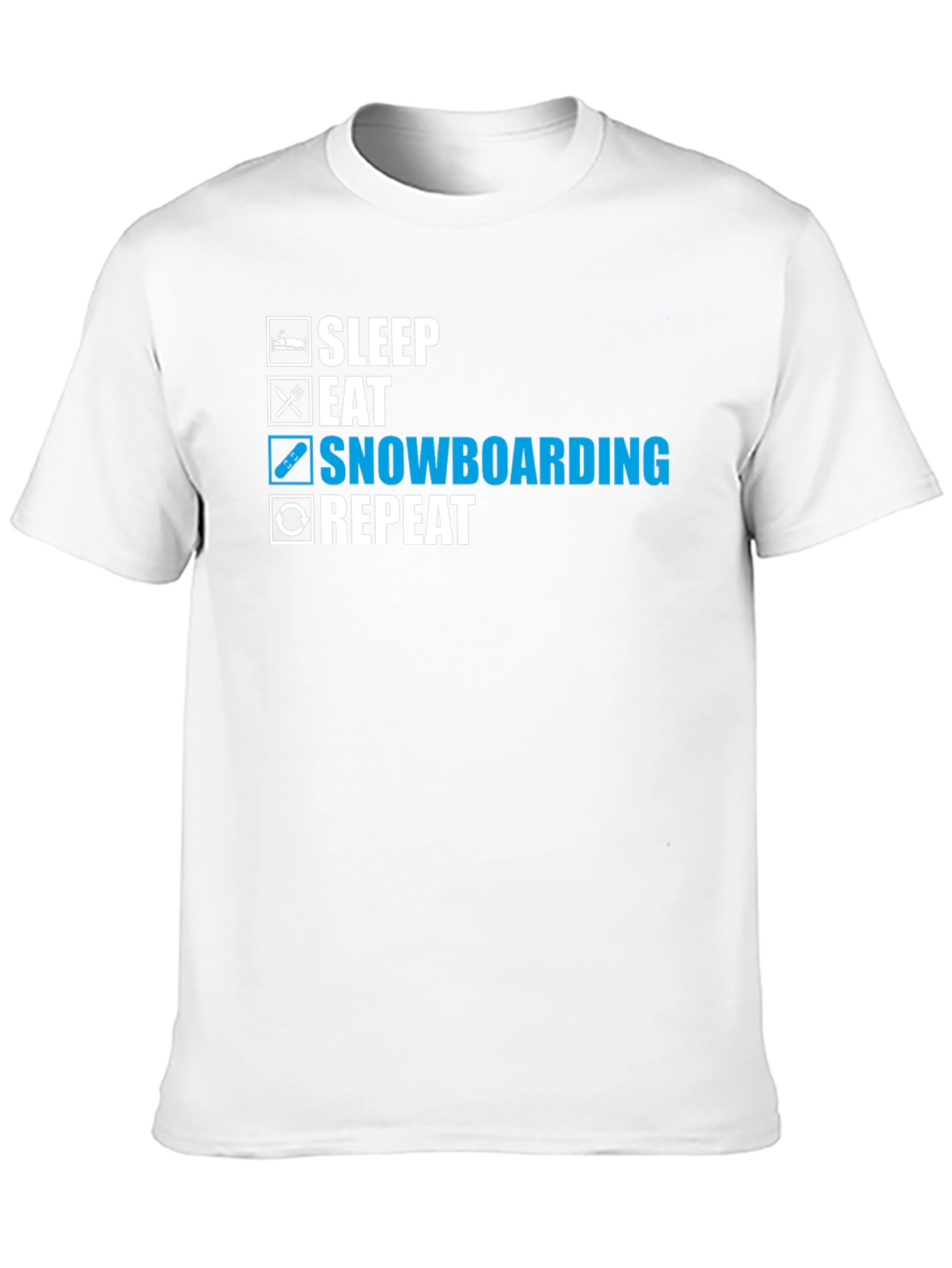 Snowboarding T-Shirt - Sleep Eat Snowboard Repeat