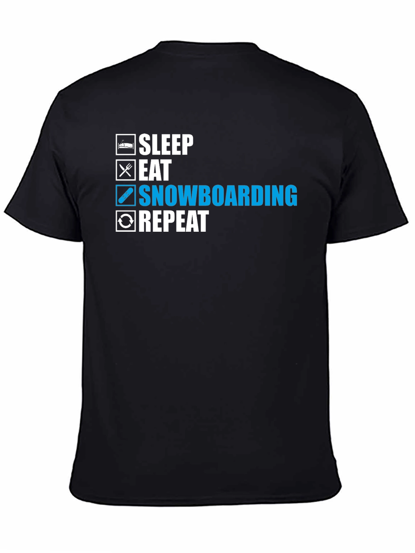 Snowboarding T-Shirt - Sleep Eat Snowboard Repeat