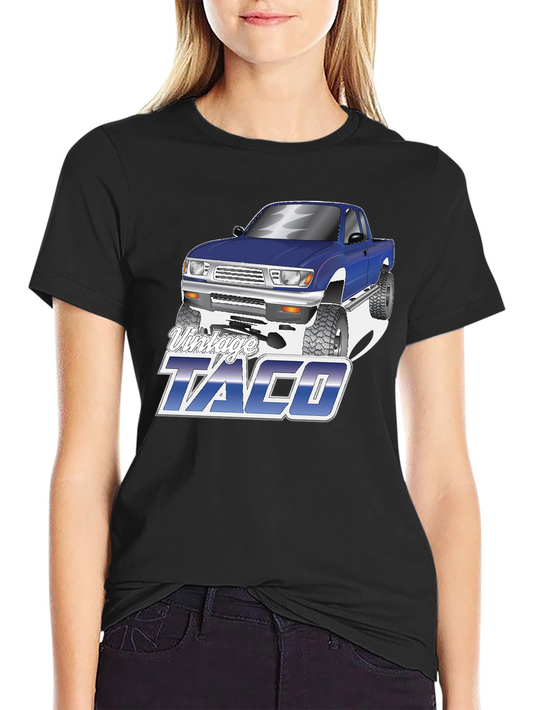 Vintage Taco Truck Graphic Tee - Black