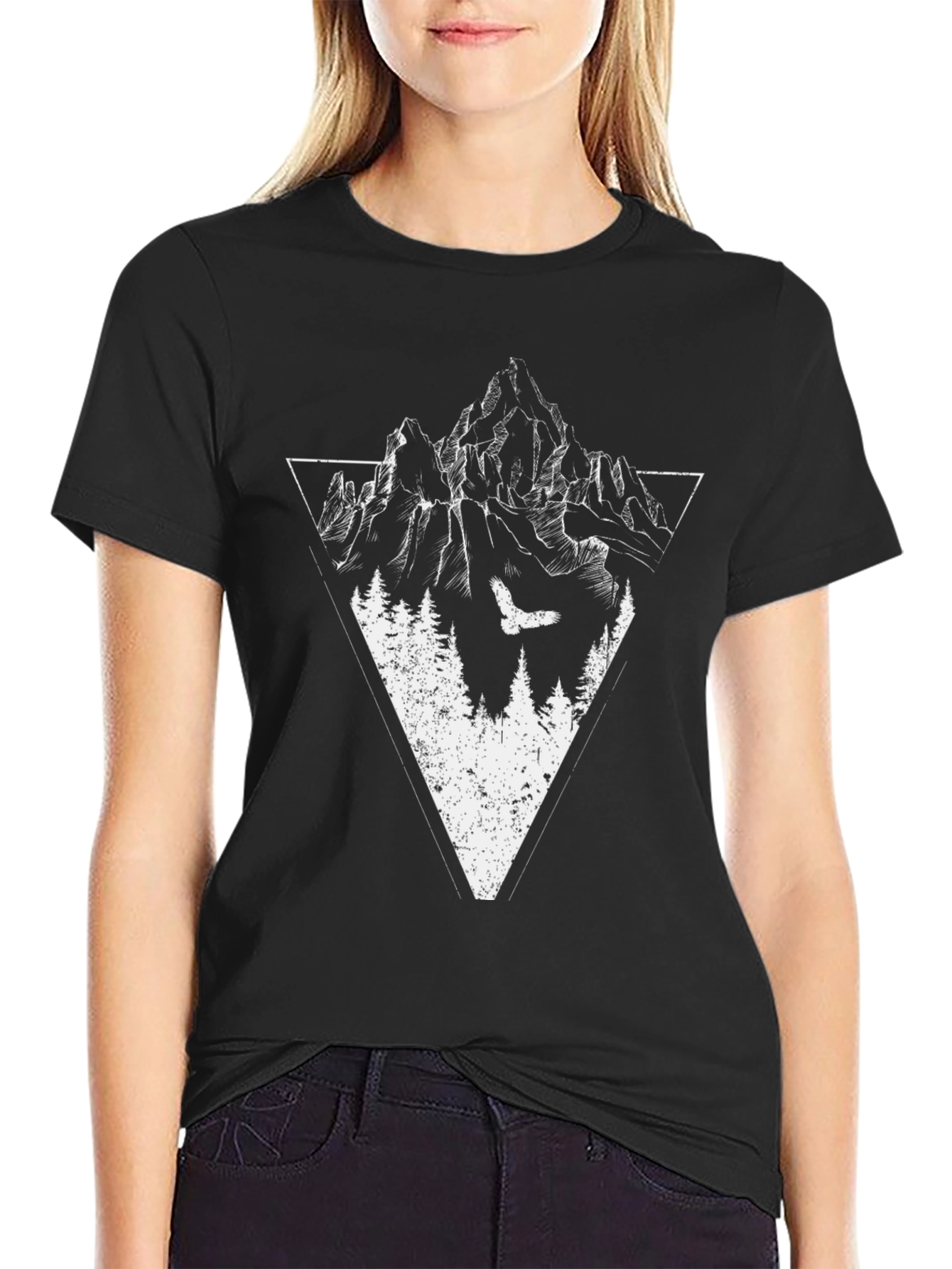 Mountain & Eagle Graphic Tee