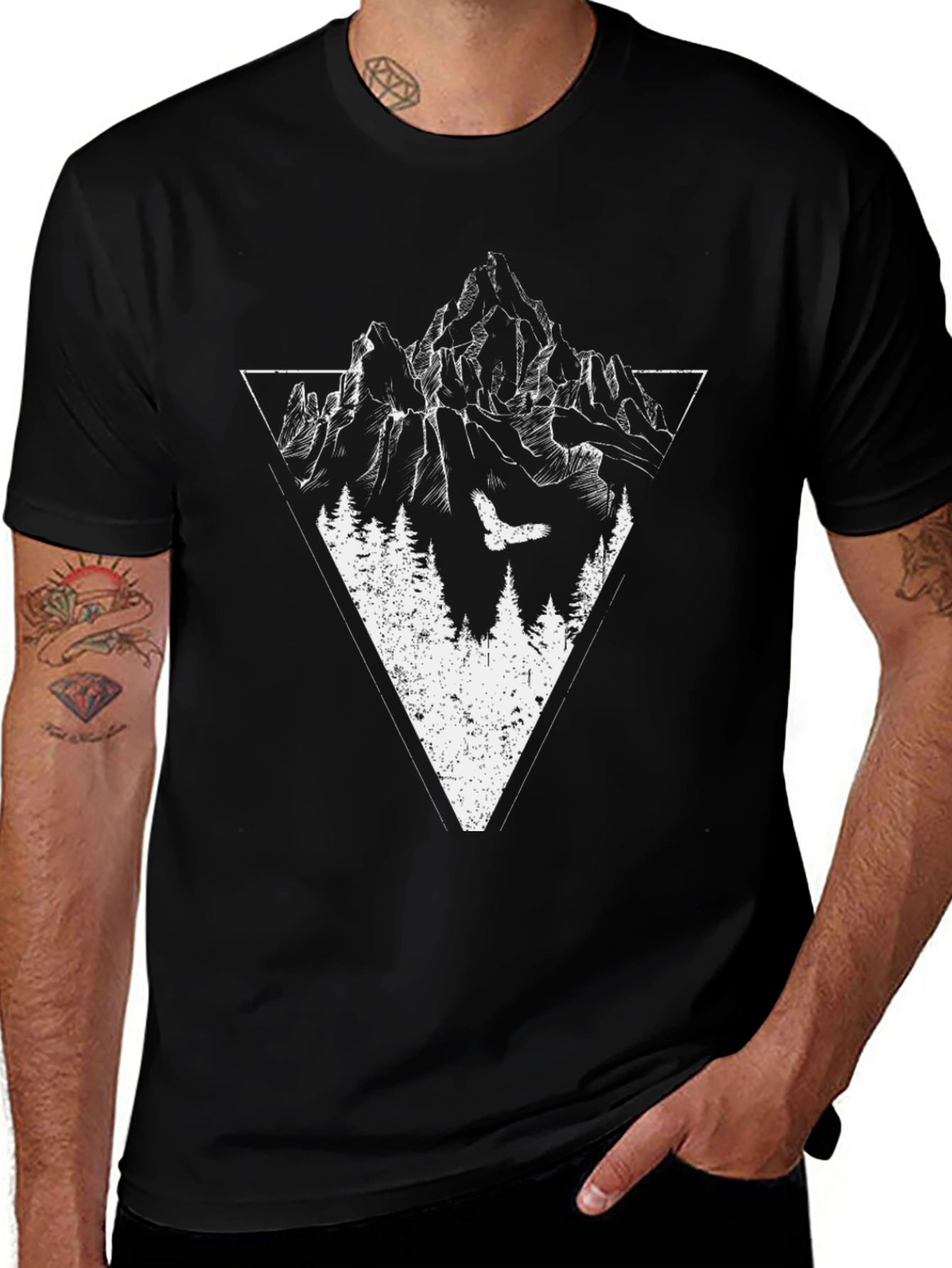 Mountain & Eagle Graphic Tee