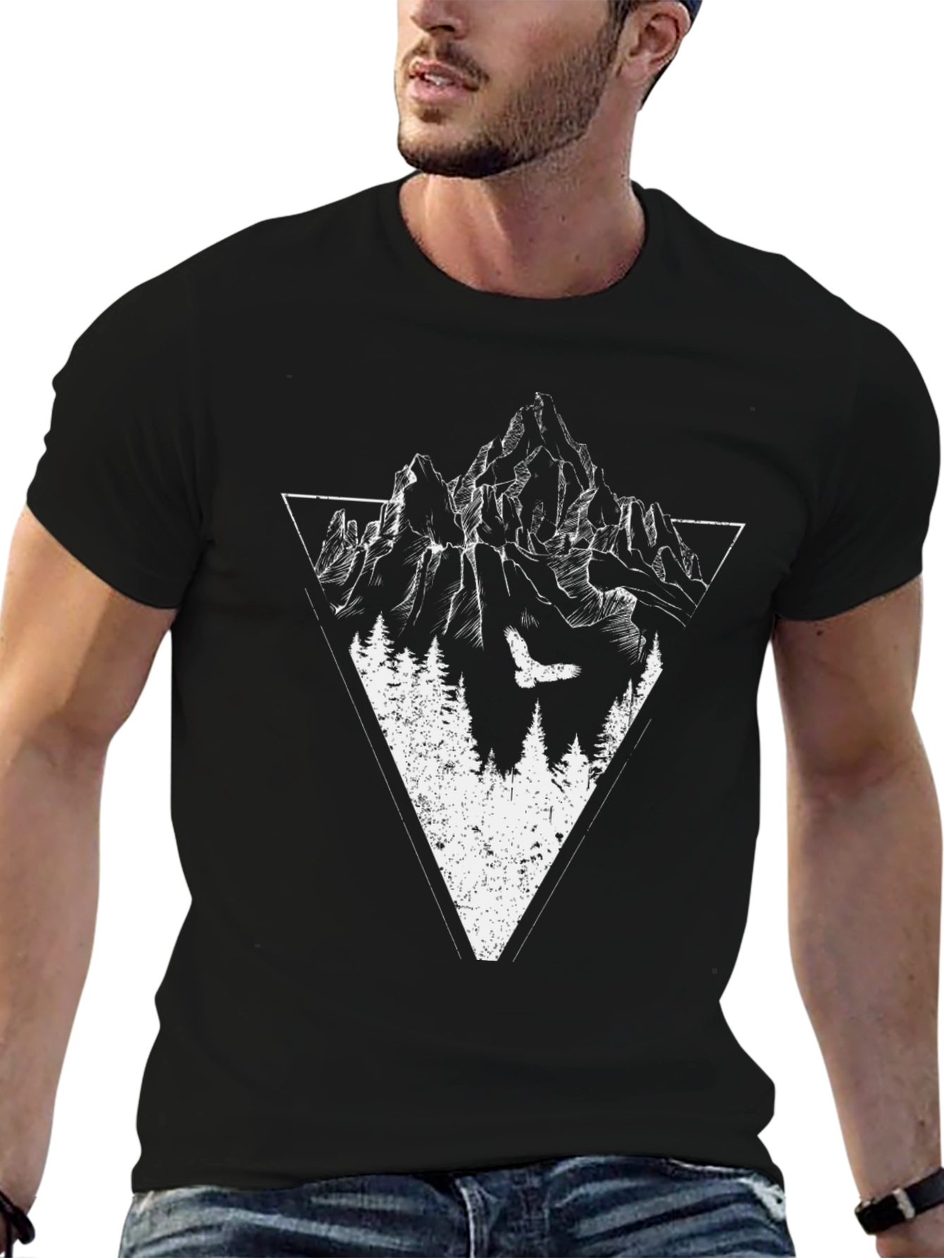 Mountain & Eagle Graphic Tee