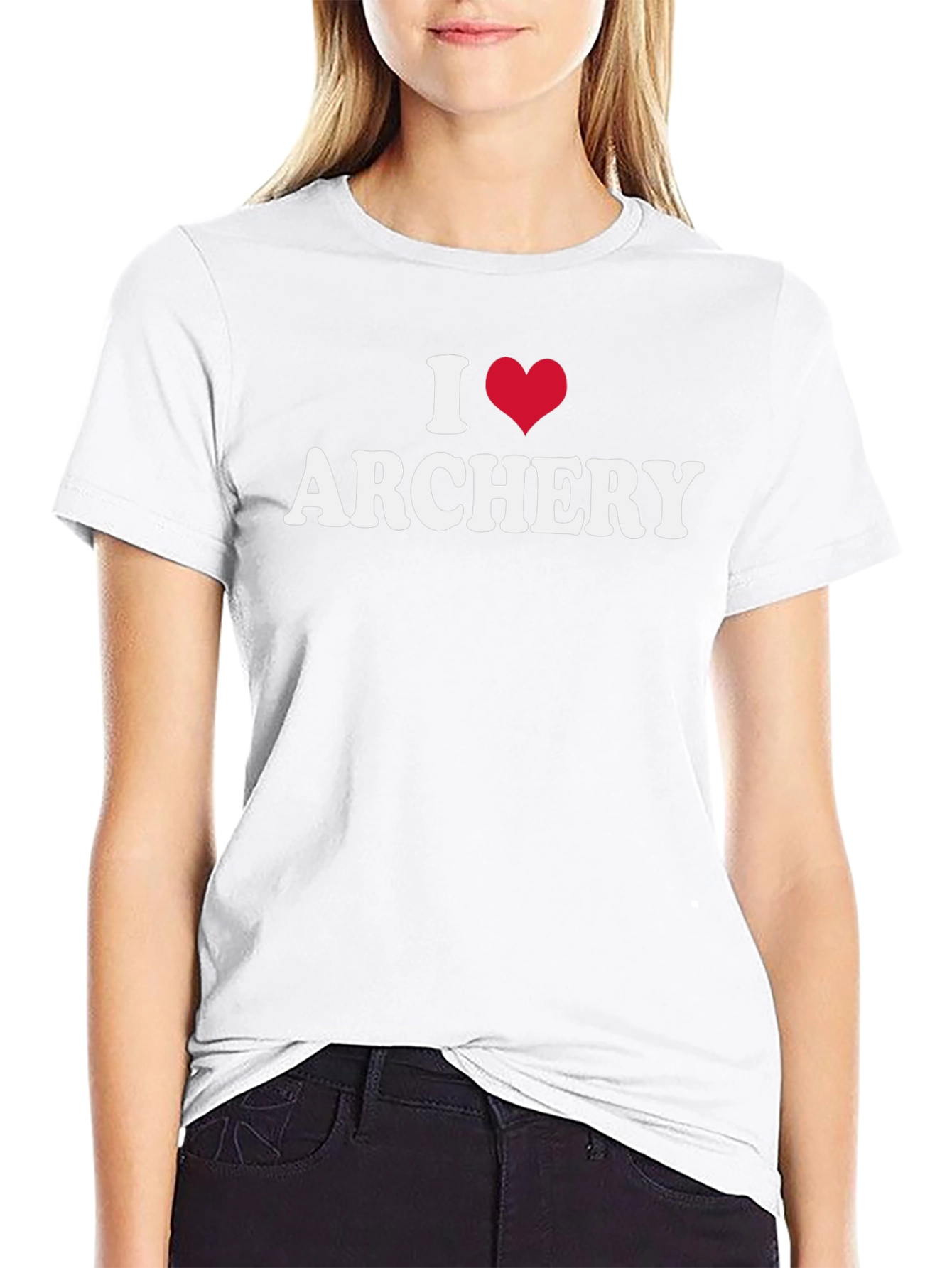 I Heart Archery T-Shirt - Black Graphic Tee