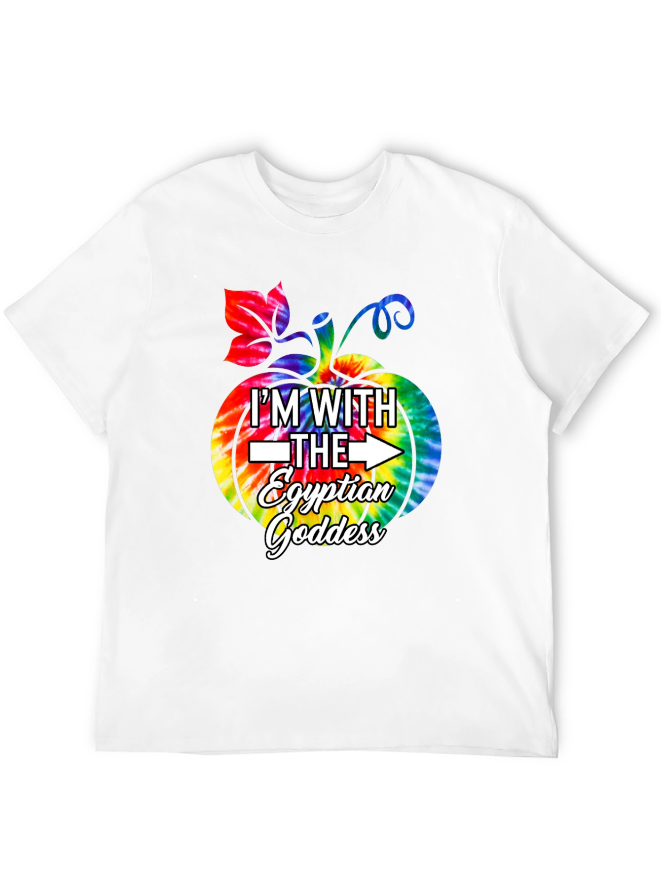 Egyptian Goddess Pumpkin Tie Dye T-Shirt