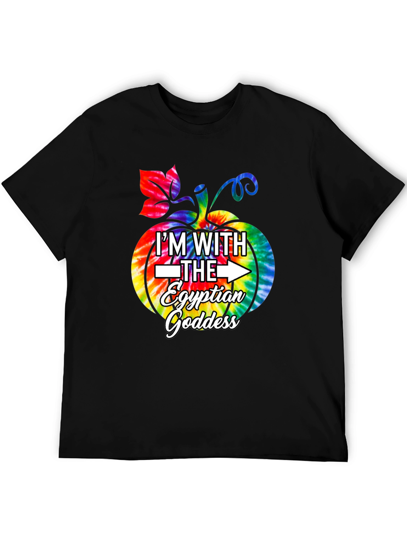 Egyptian Goddess Pumpkin Tie Dye T-Shirt
