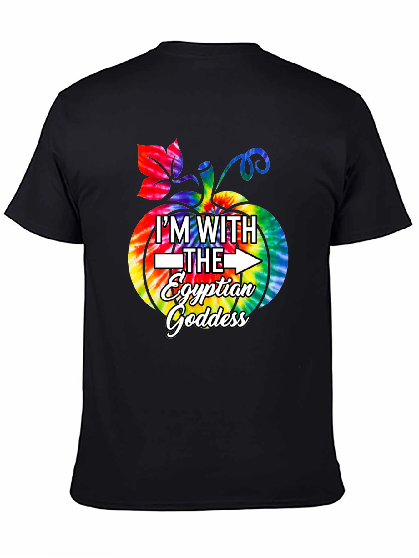 Egyptian Goddess Pumpkin Tie Dye T-Shirt