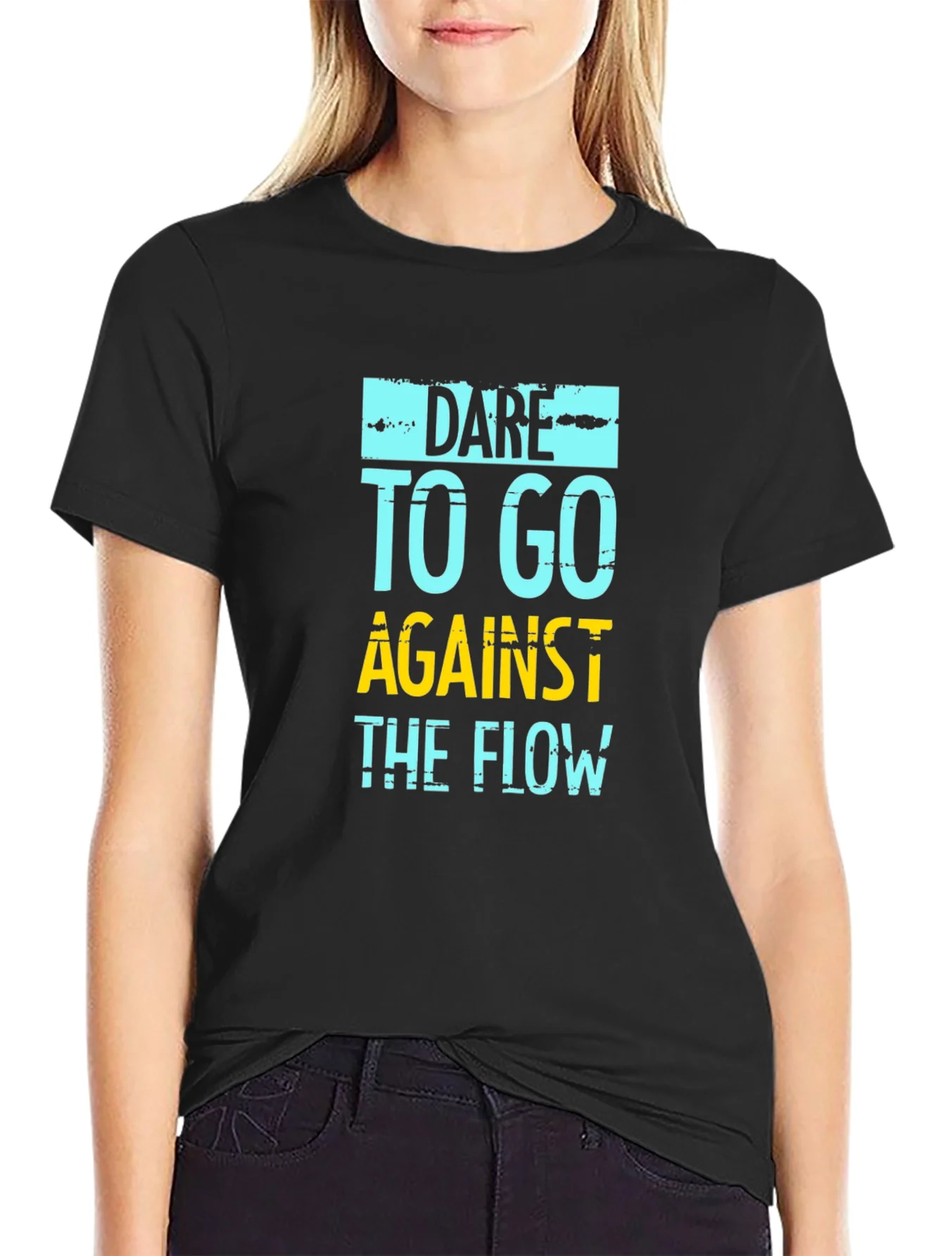 Dare to Go Against the Flow Graphic Tee