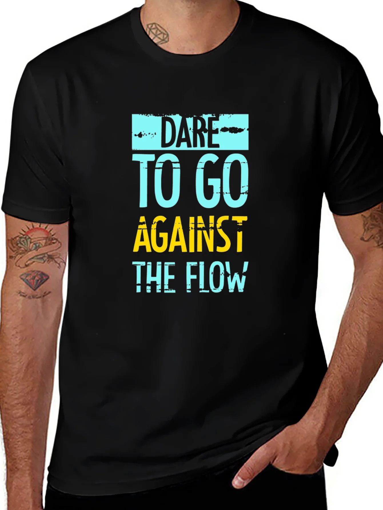 Dare to Go Against the Flow Graphic Tee