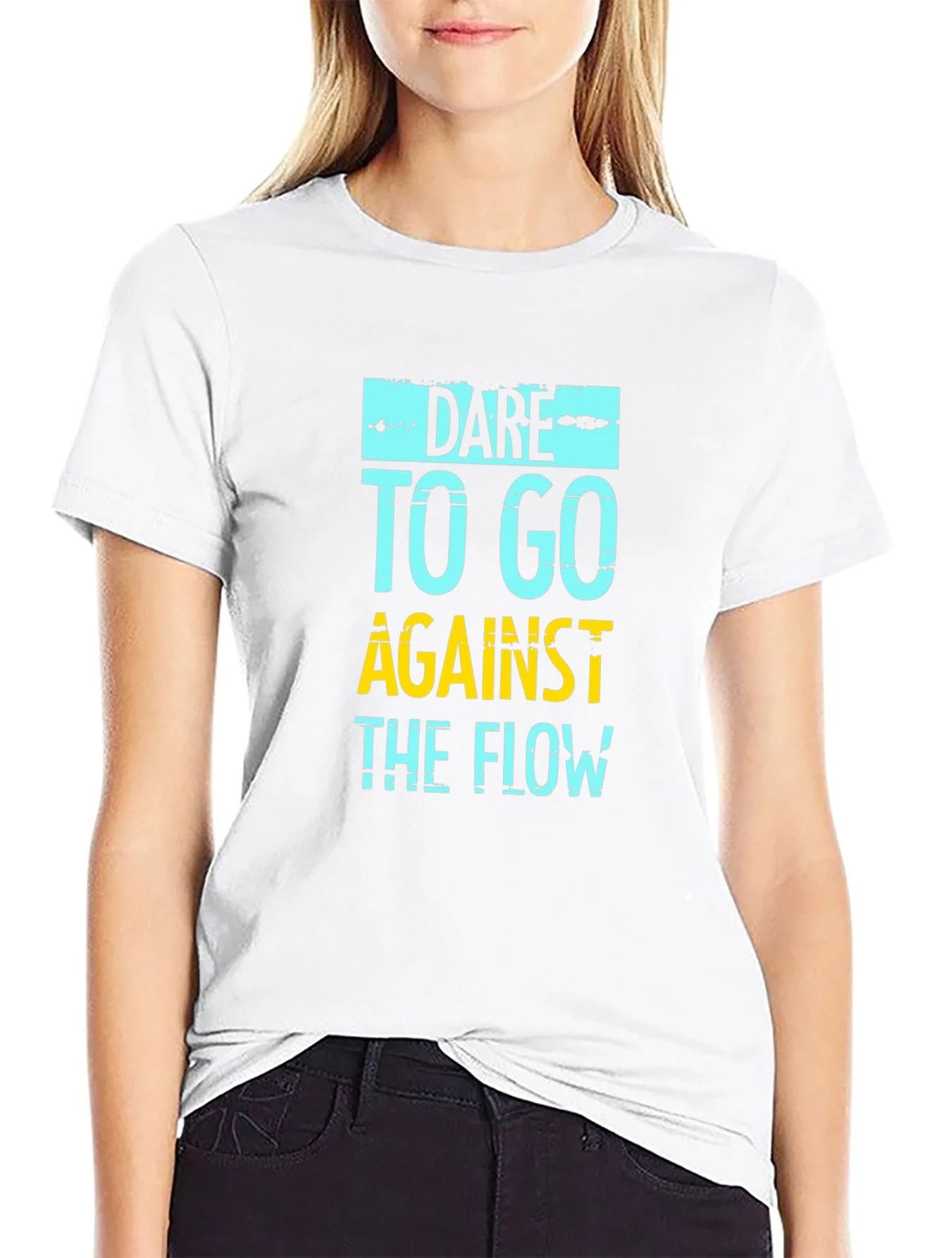 Dare to Go Against the Flow Graphic Tee
