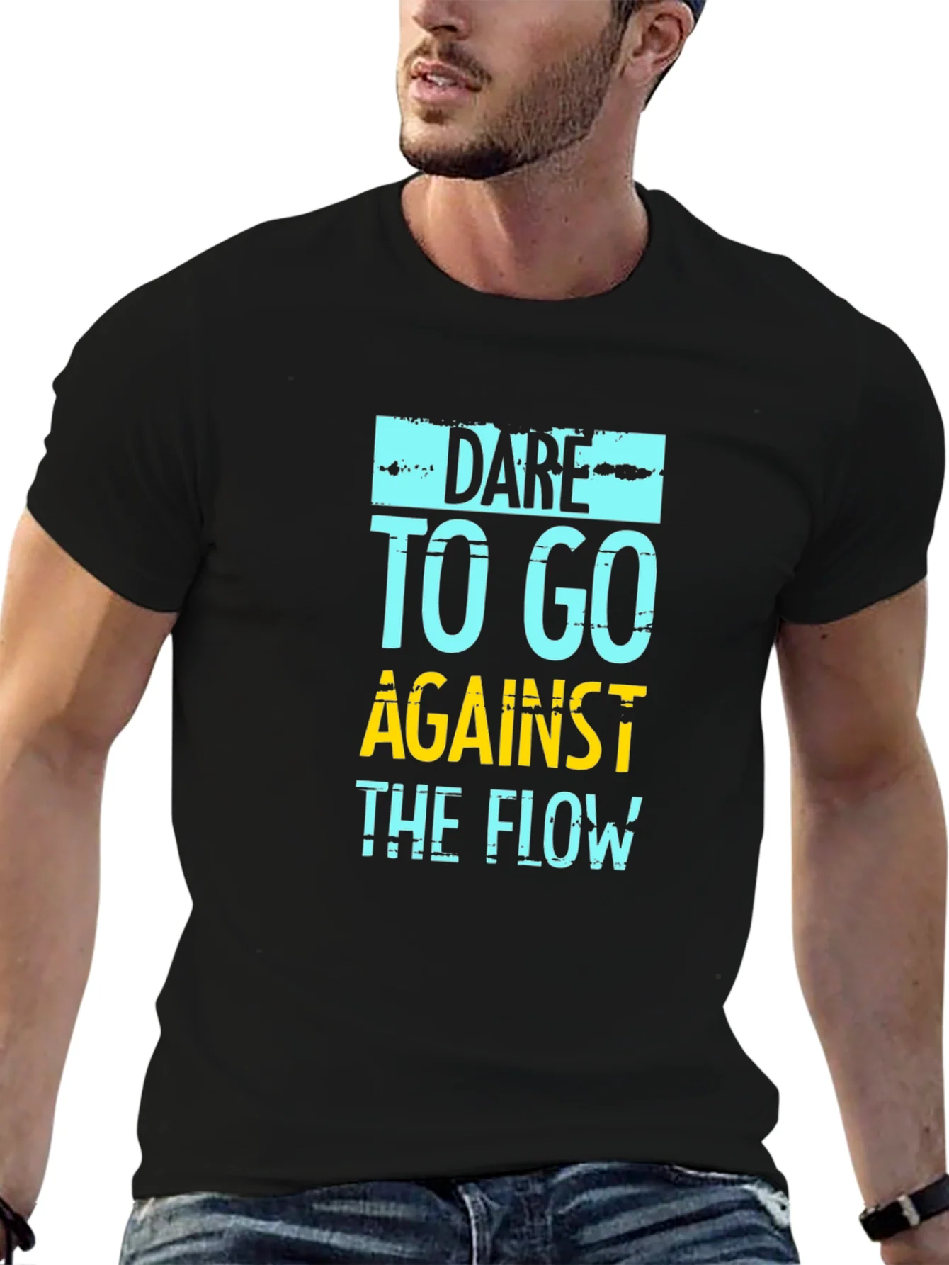 Dare to Go Against the Flow Graphic Tee