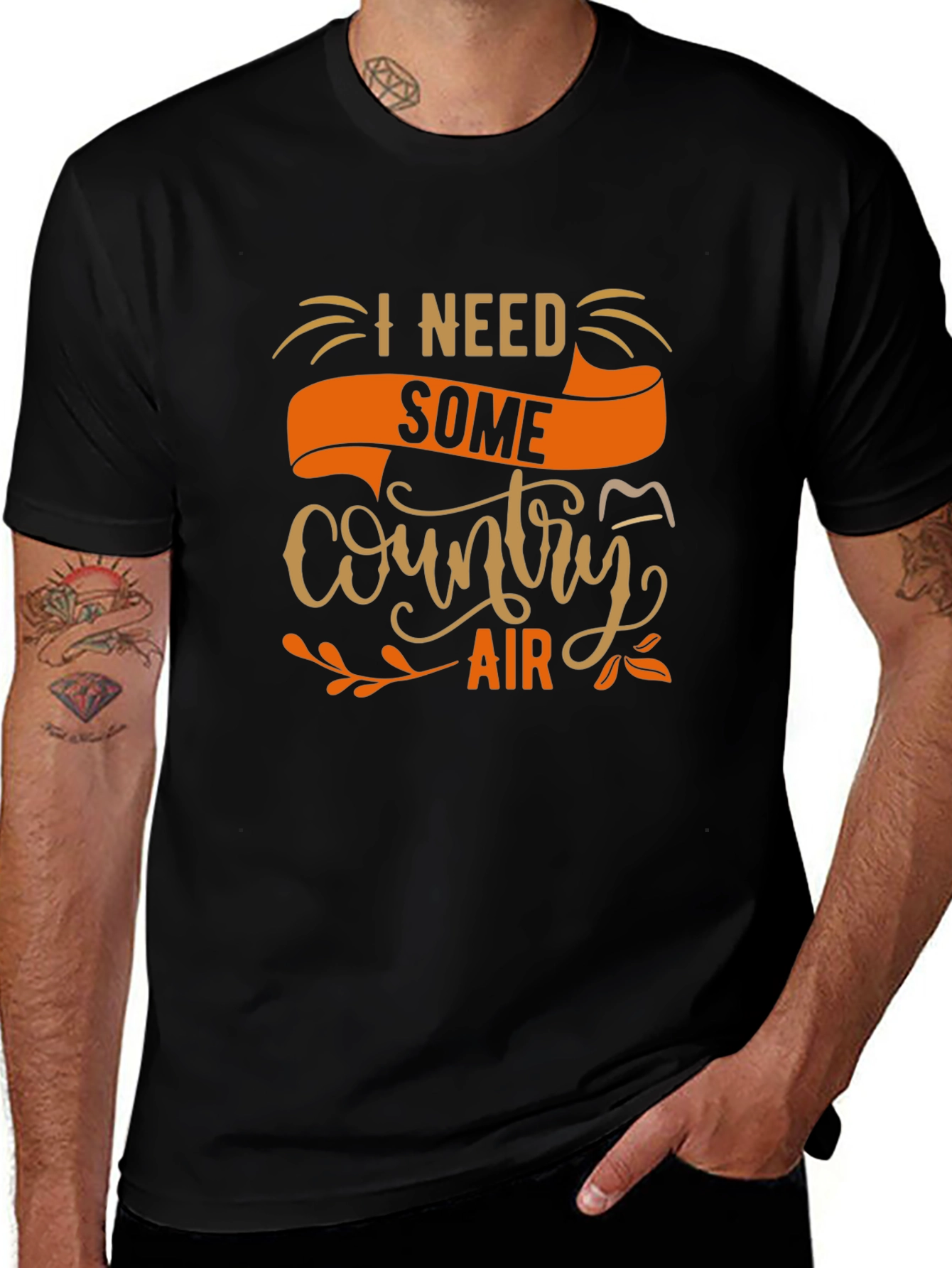 Country Air T-Shirt - Black Tee