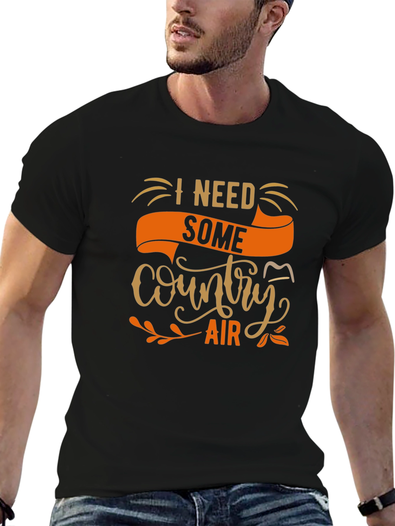 Country Air T-Shirt - Black Tee