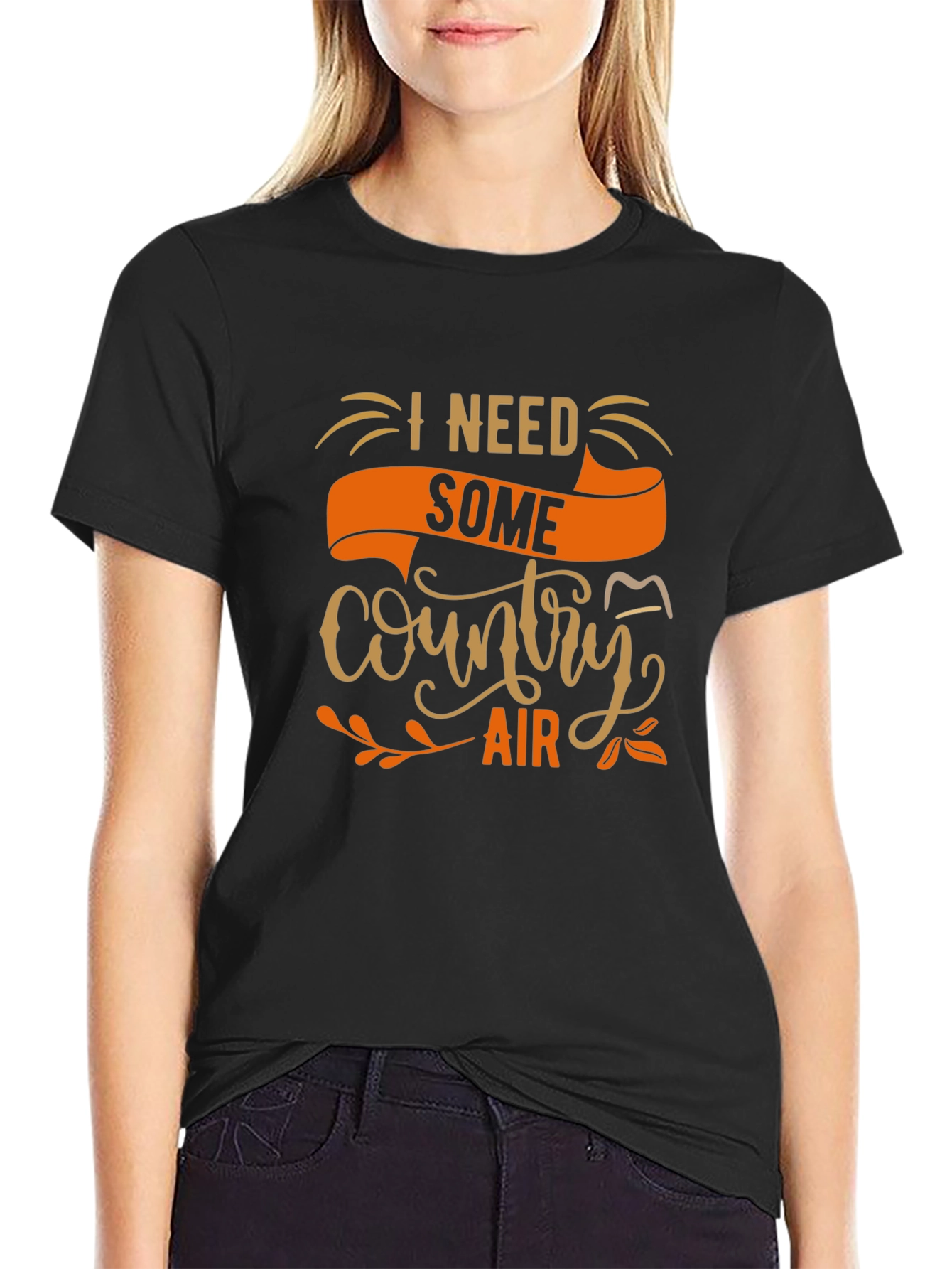 Country Air T-Shirt - Black Tee