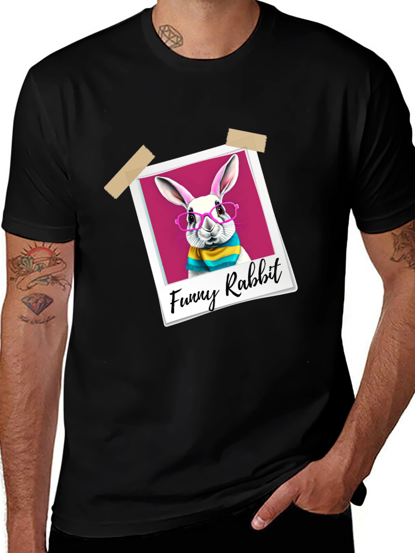Funny Rabbit Graphic T-Shirt