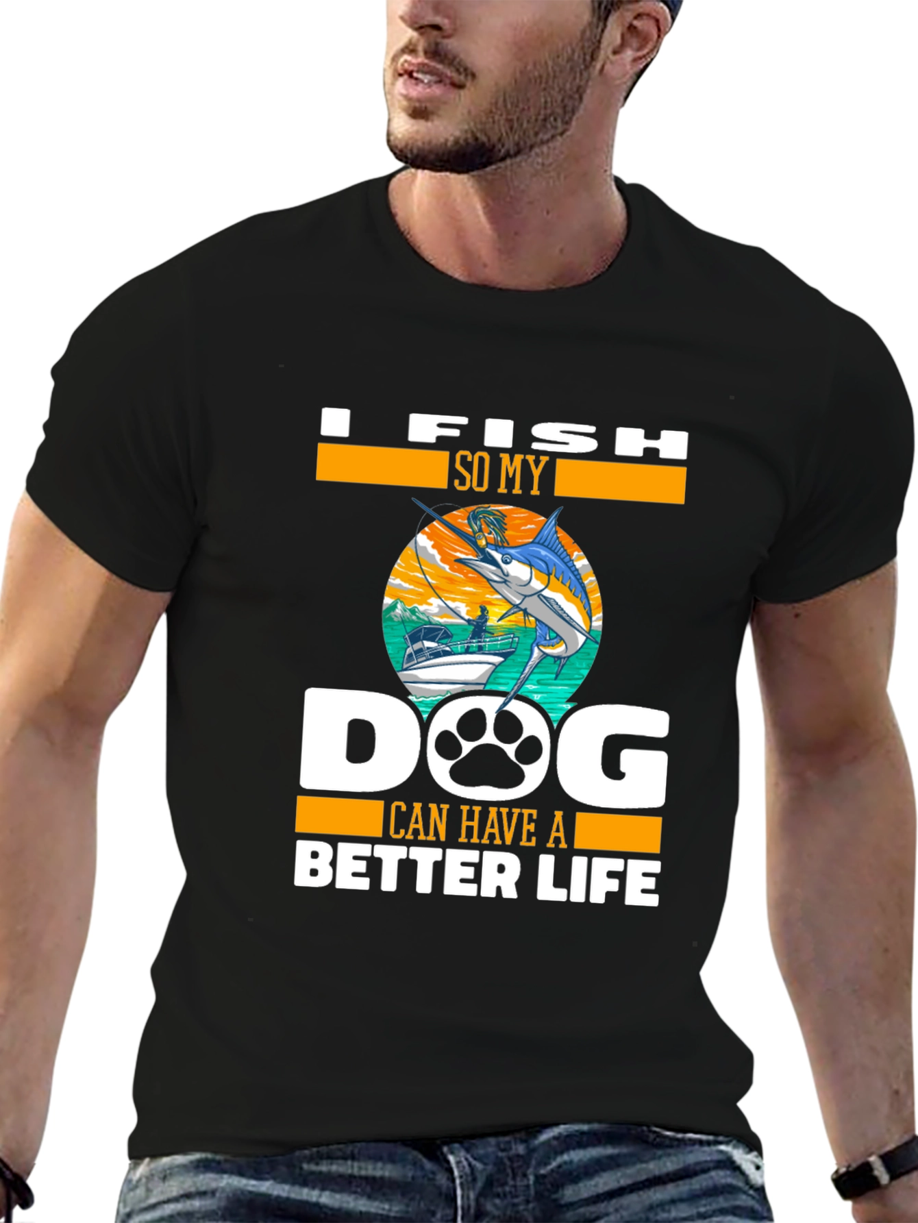 Fishing Dog Lover Tee - Better Life