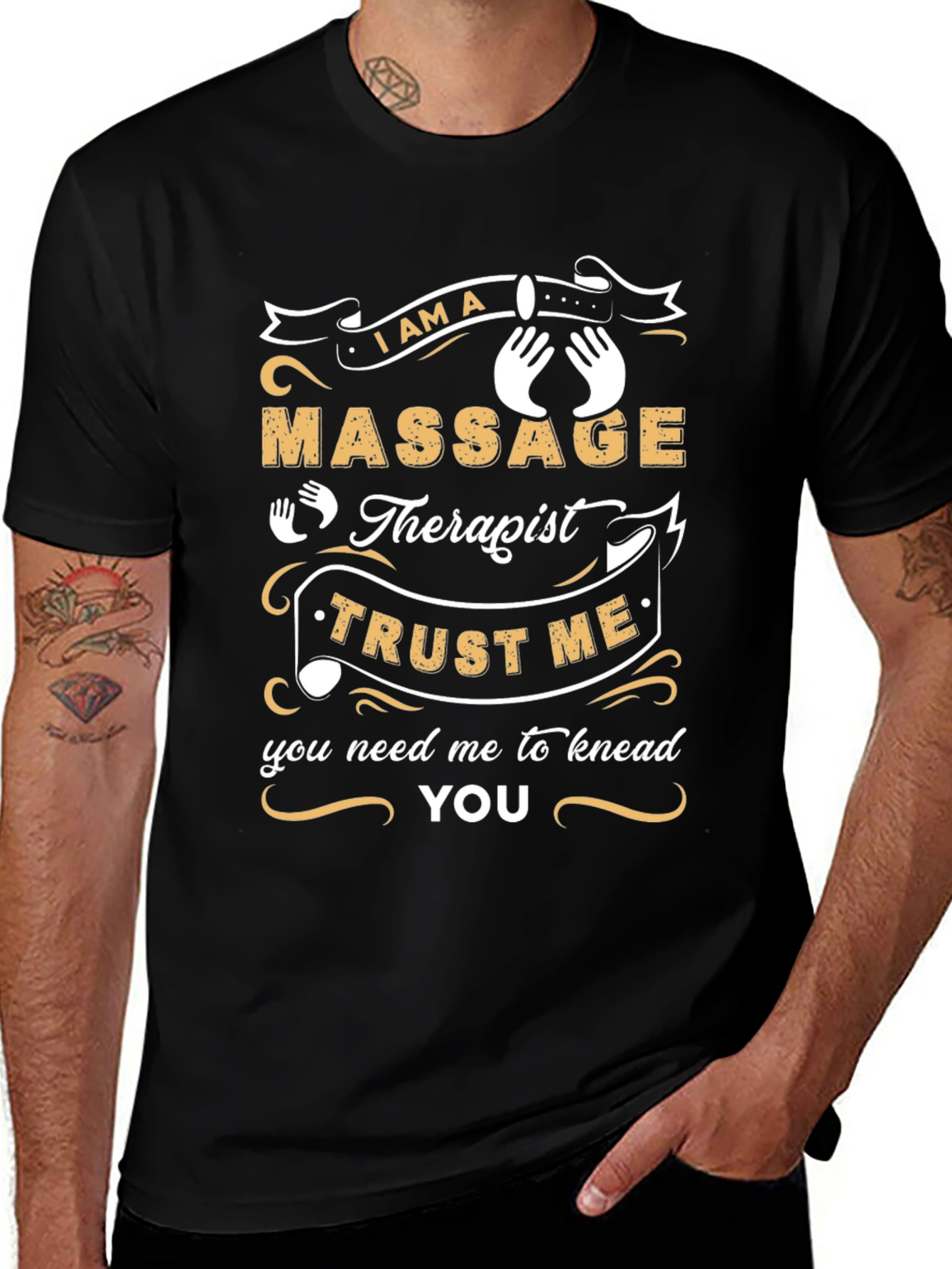 Massage Therapist Novelty Graphic T-Shirt