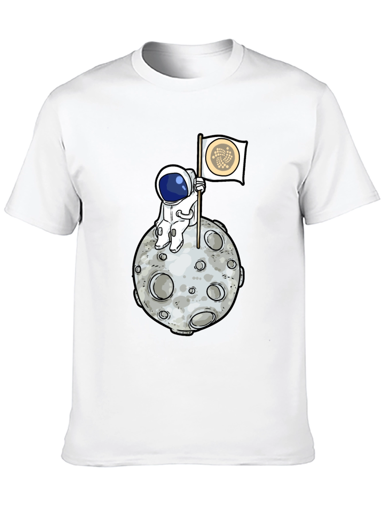 Astronaut on Moon Graphic T-Shirt