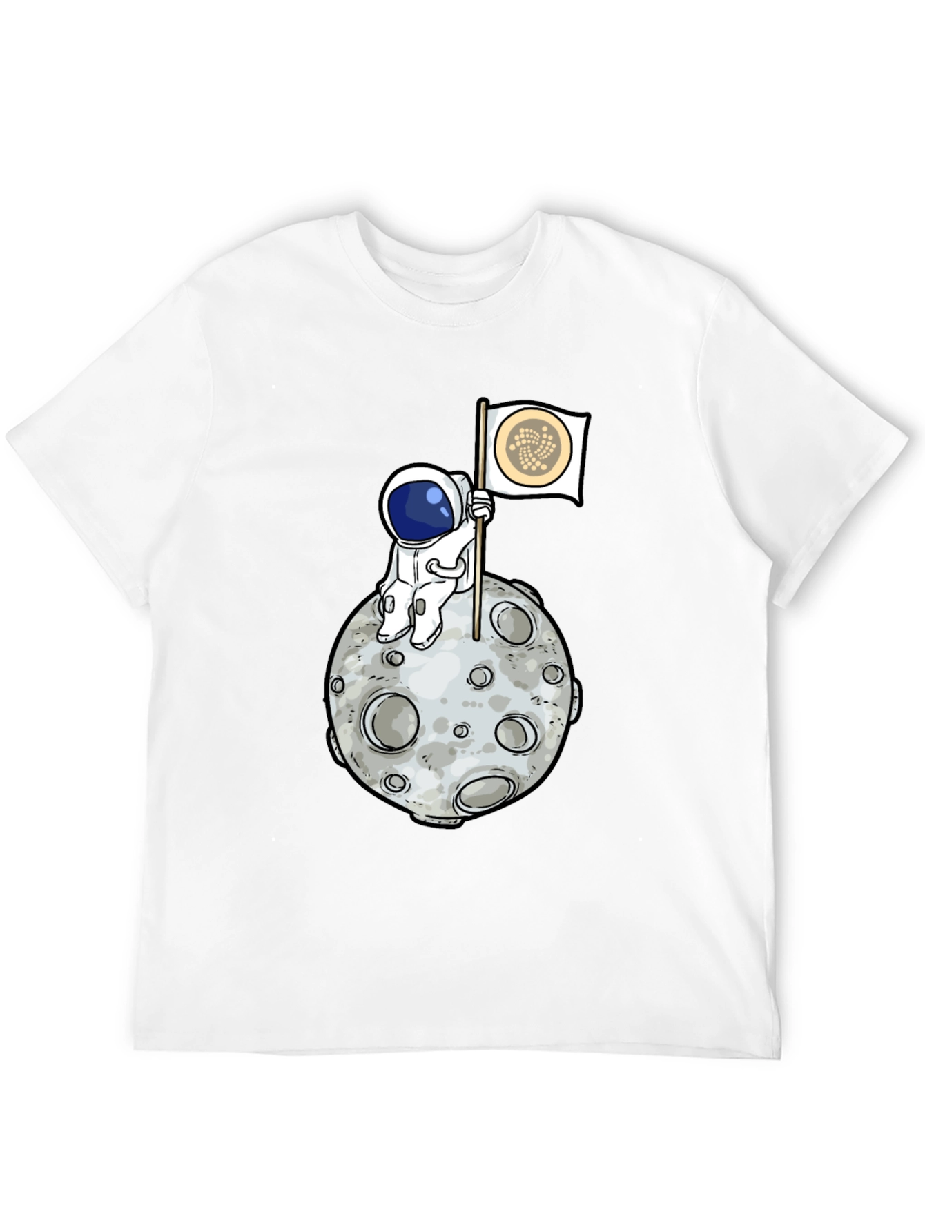 Astronaut on Moon Graphic T-Shirt